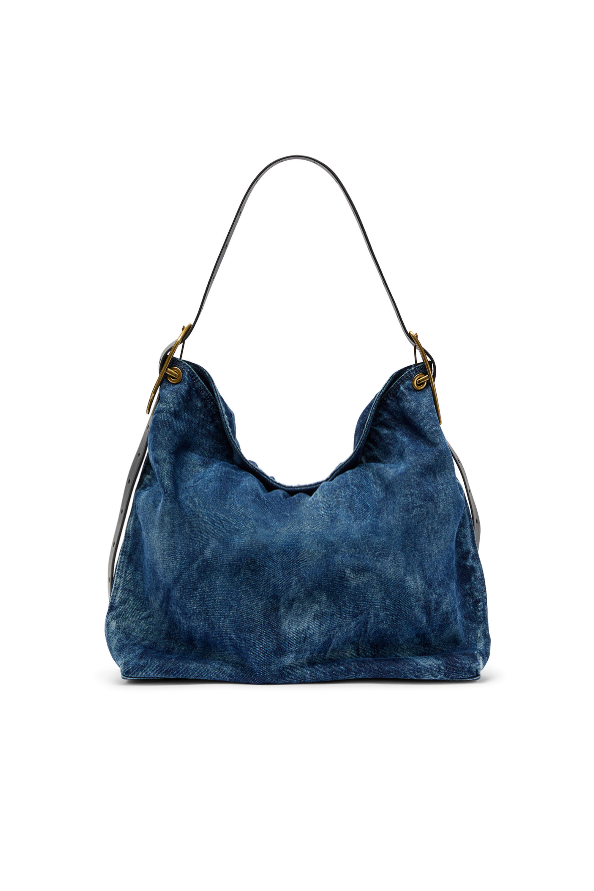 Diesel - D-LINE HOBO L, Woman's D-Line-Denim hobo bag in Medium blue - 2