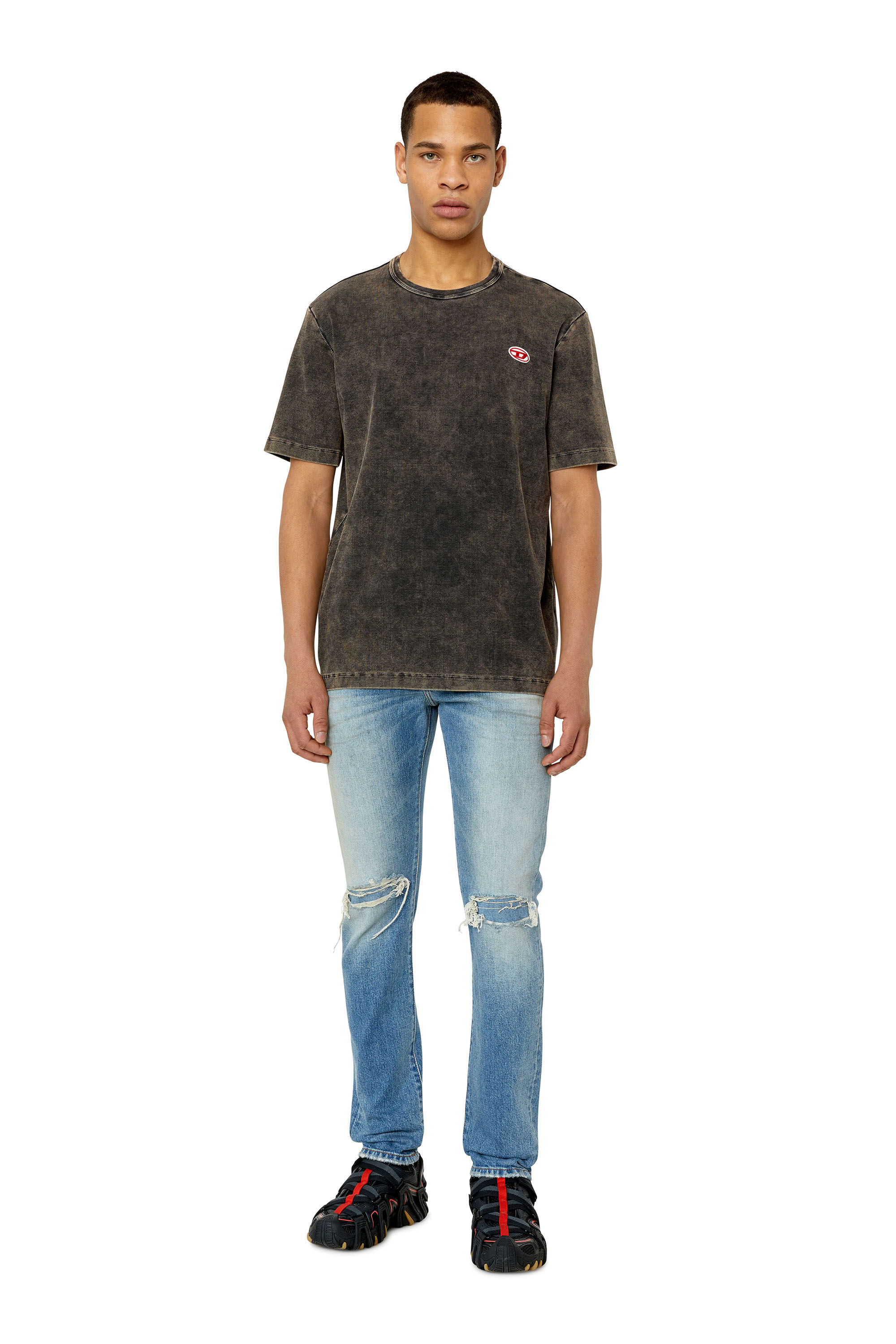 Diesel - 2019 D-Strukt 007P3 Slim Jeans, Light Blue - Image 1