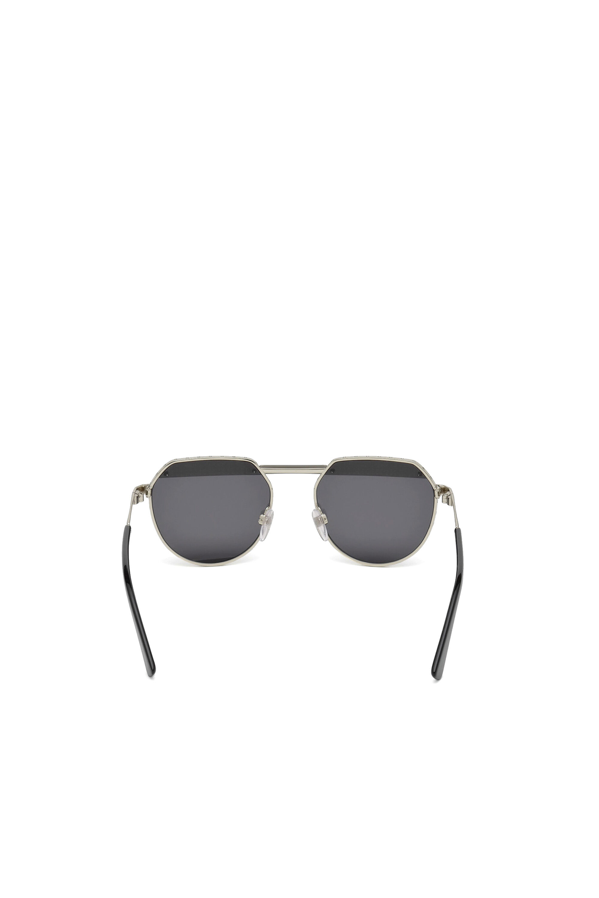 Diesel - DL0260, Unisex's Hexagonal eyewear with injected bar in Black - 3