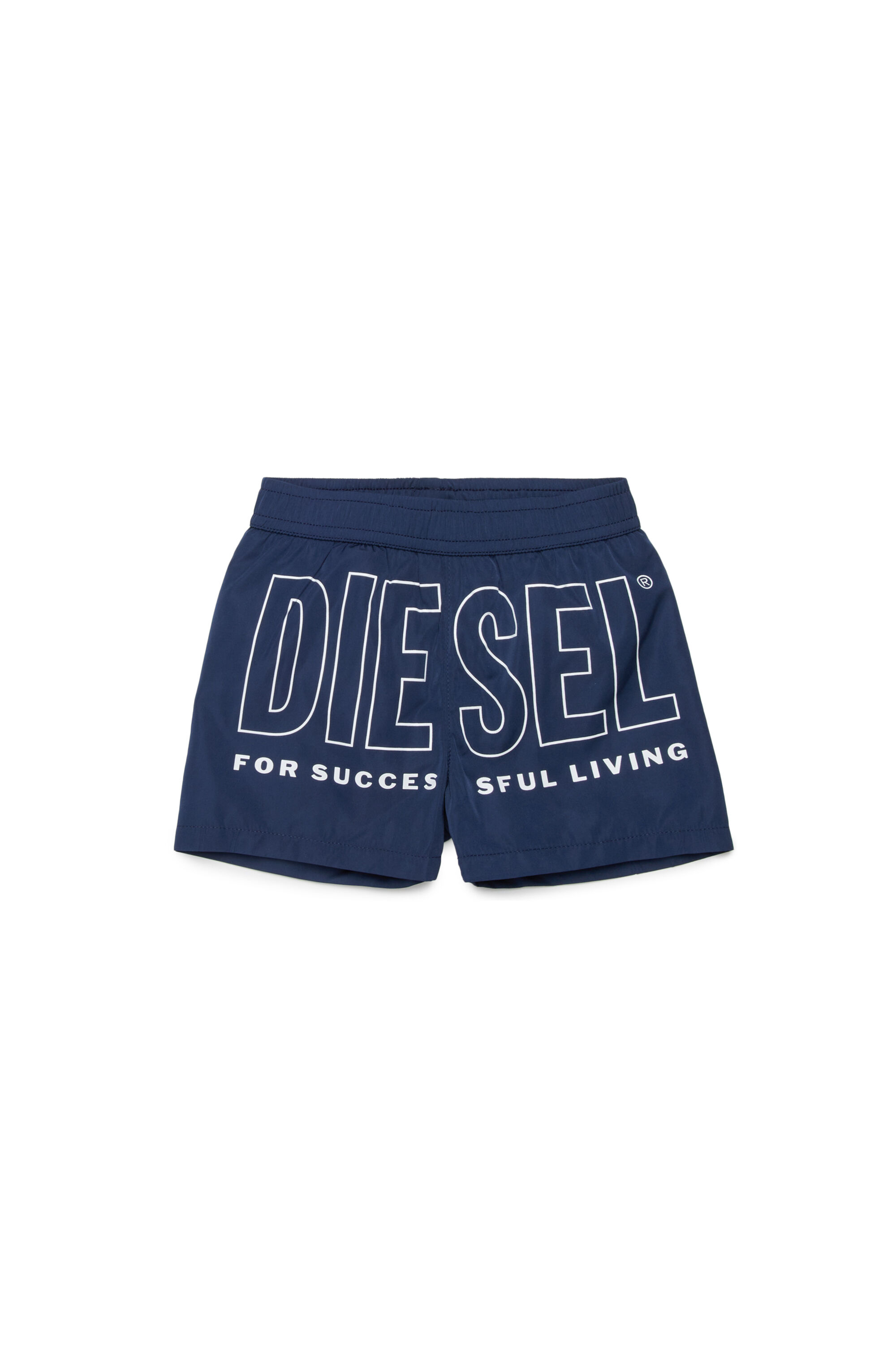 Diesel - MISITB, Man's Swim shorts with maxi Biscotto print in Blue - 1