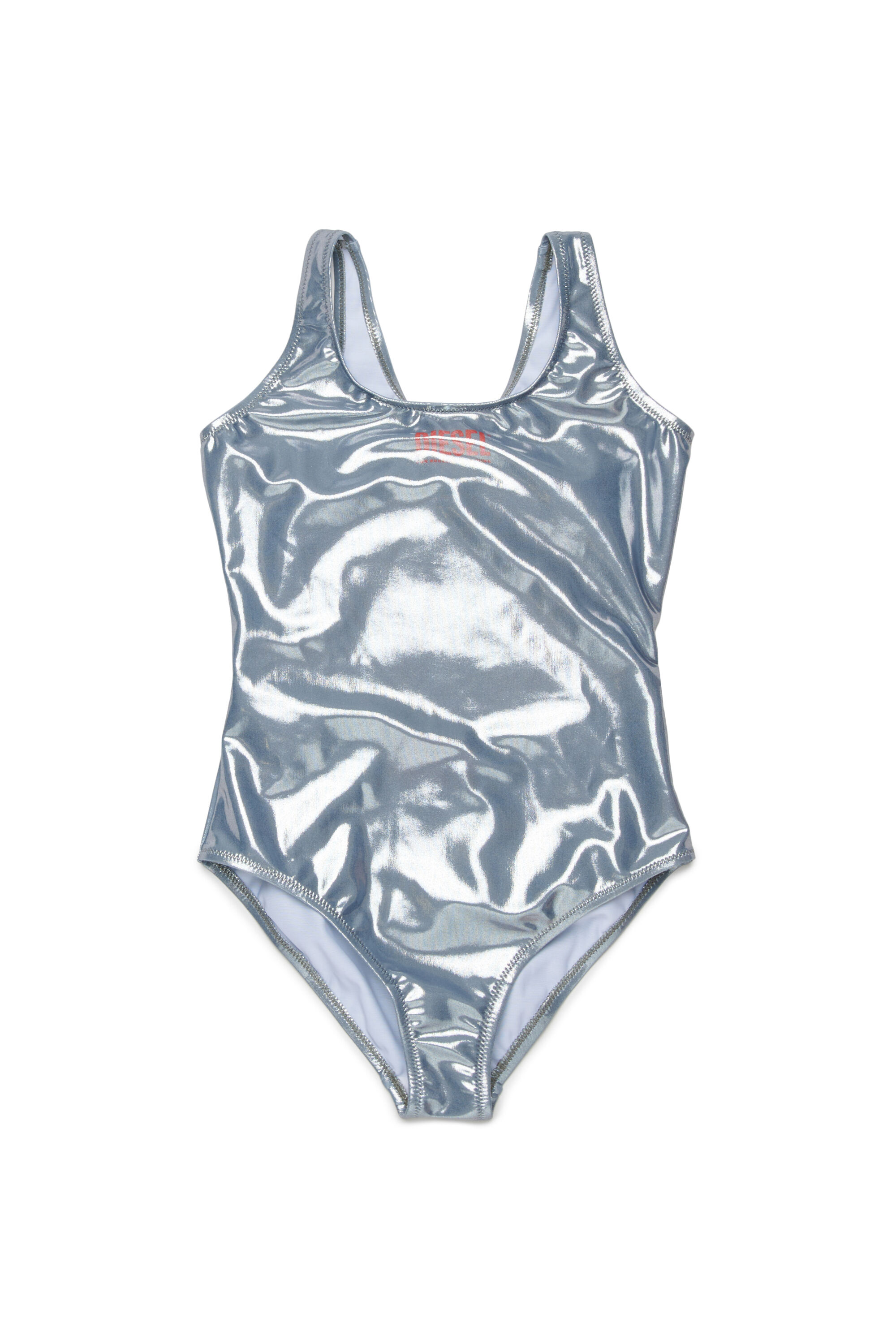 Diesel - MIFOG, Woman's Swimsuit with metallic effect in Silver - 1
