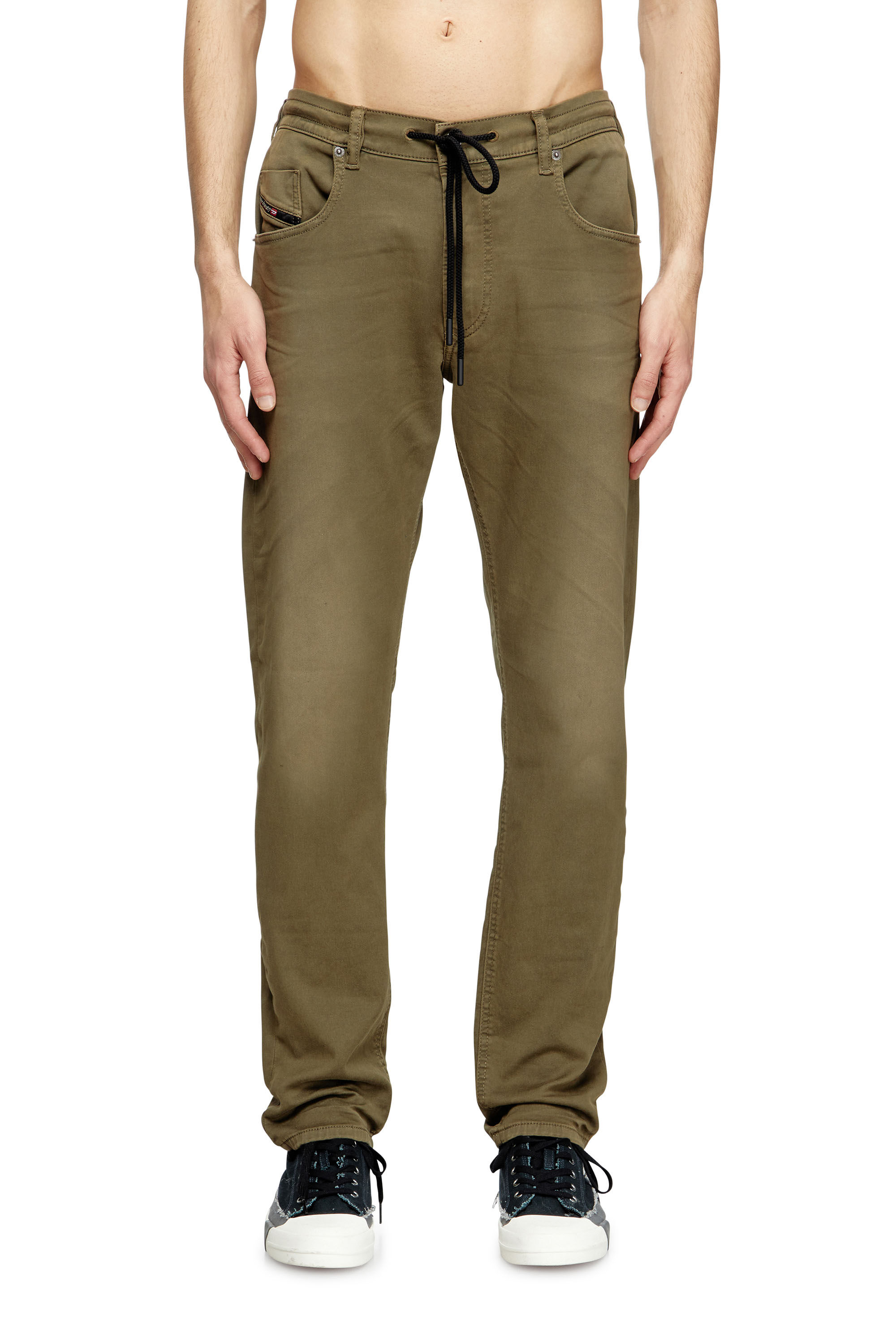 Diesel - Man's Regular 2030 D-Krooley Joggjeans® 0670M, Green - 3