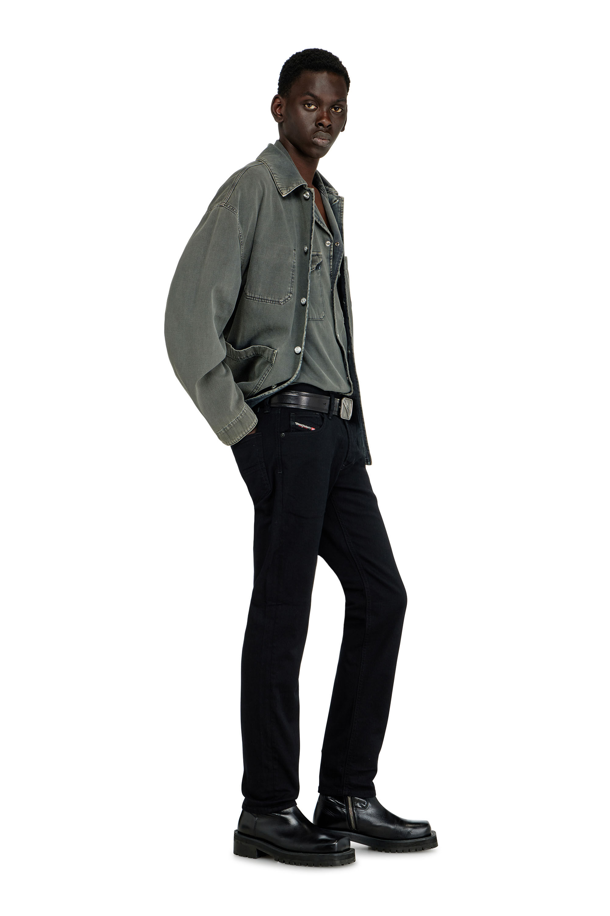 Diesel - Man's Regular Jeans 1986 Larkee-Beex 0688H, Black/Dark grey - 2