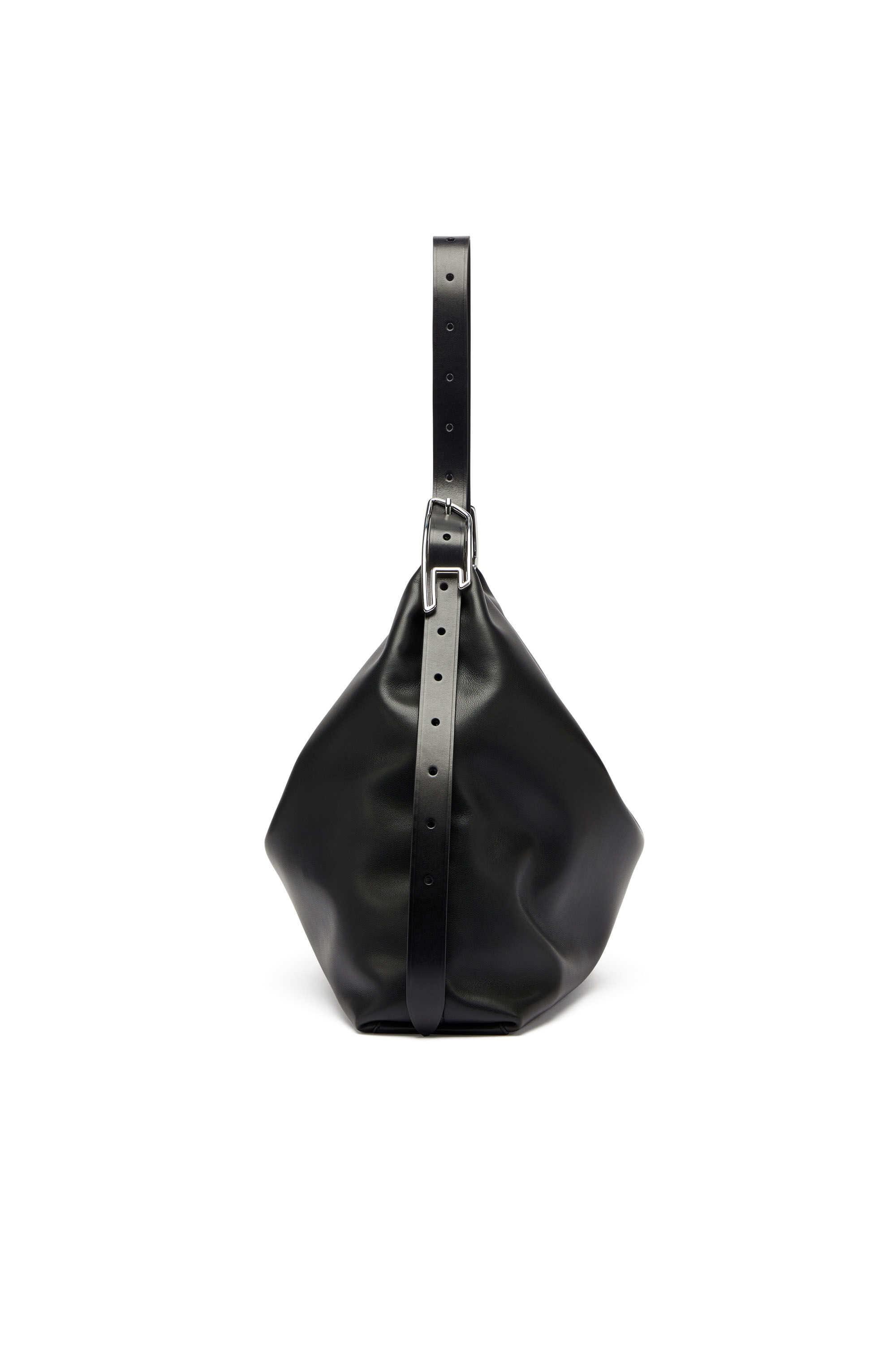 Diesel - D-LINE HOBO, Woman's D-Line-Leather hobo bag in Black - 5