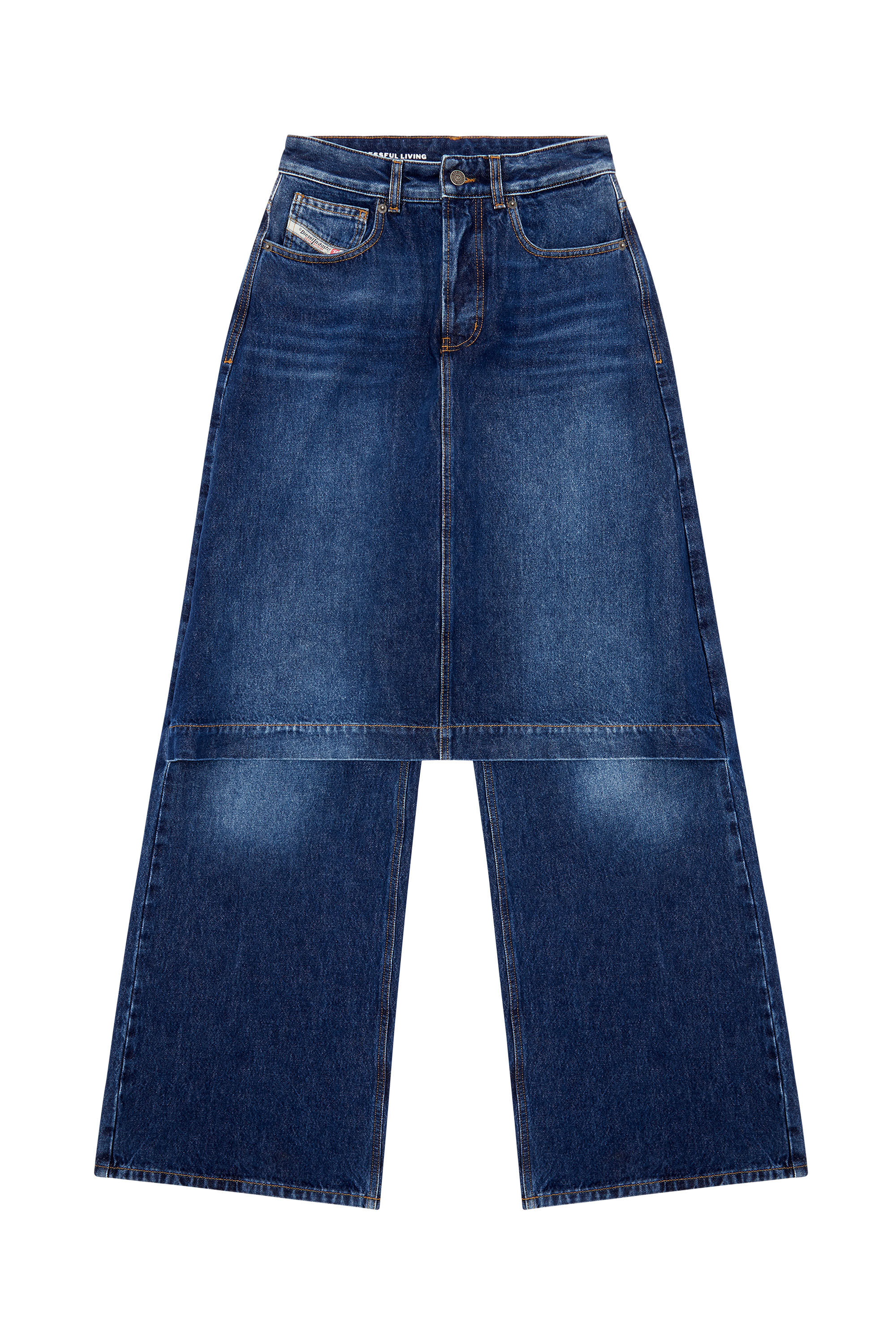 Diesel - Straight Jeans D-Syren 0DBCF, Dark Blue - Image 2