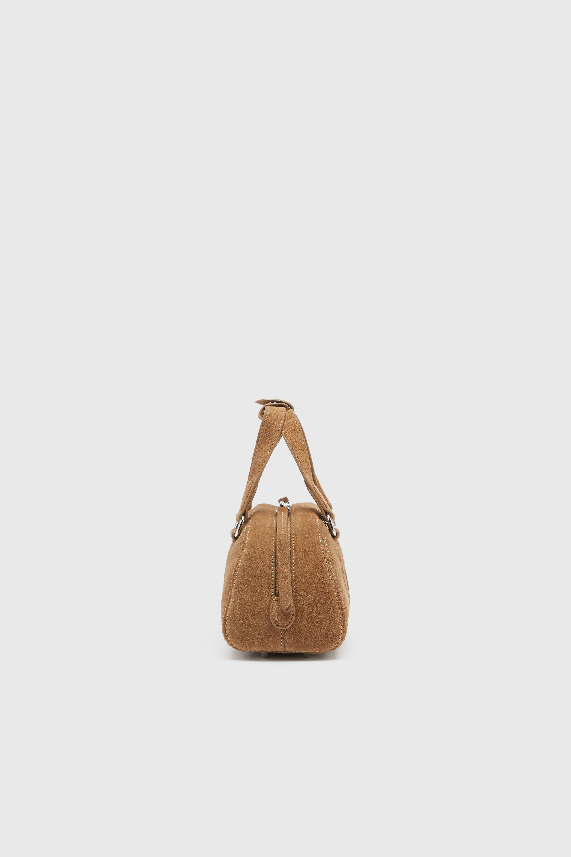 Diesel - 1DR DOME CROSSBODY, Unisex's 1DR Dome-Suede small bowling bag in Beige - 3