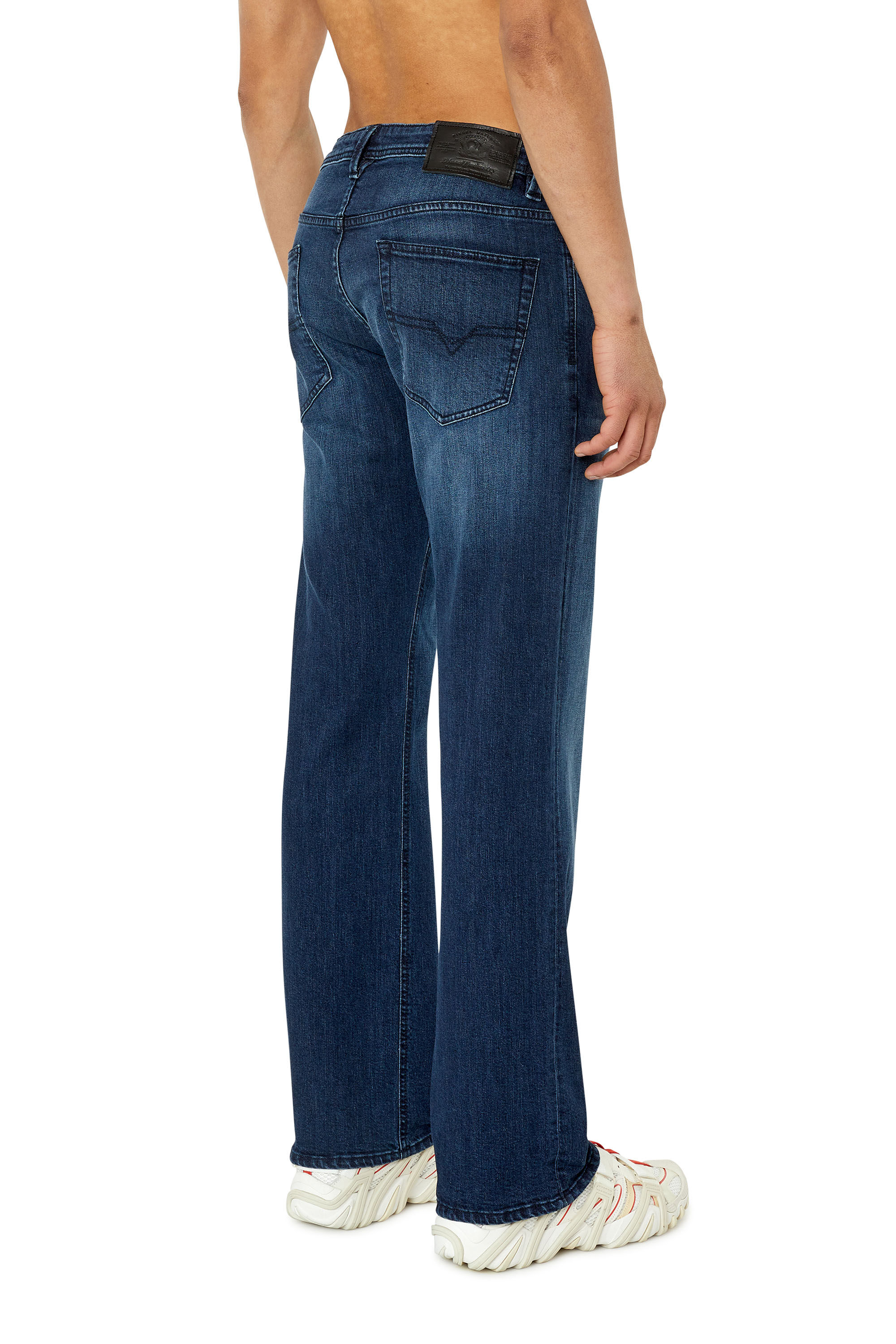 Diesel - Larkee E195W Straight Jeans, Dark Blue - Image 4