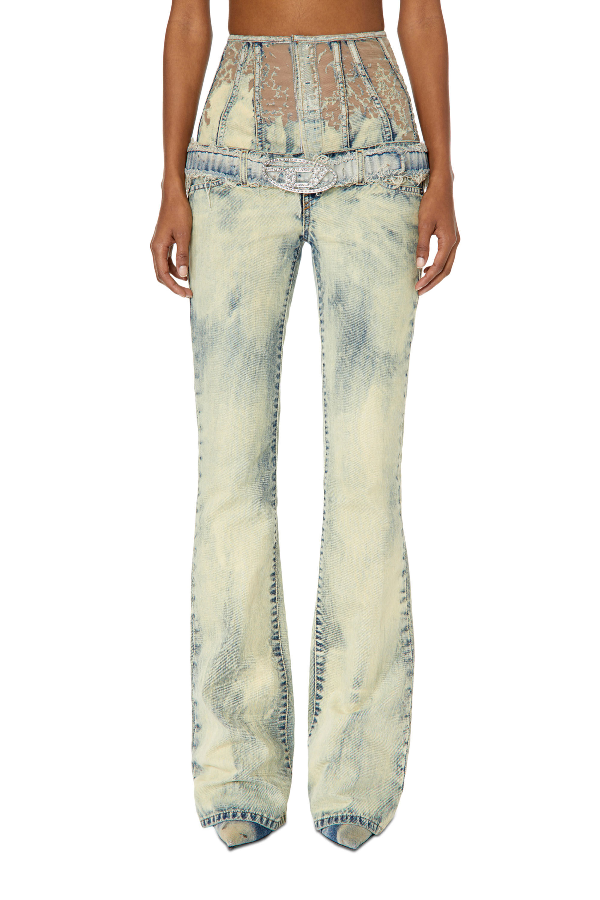 Diesel - Bootcut and Flare Jeans 1969 D-Ebbey 068GP, Light Blue - Image 3