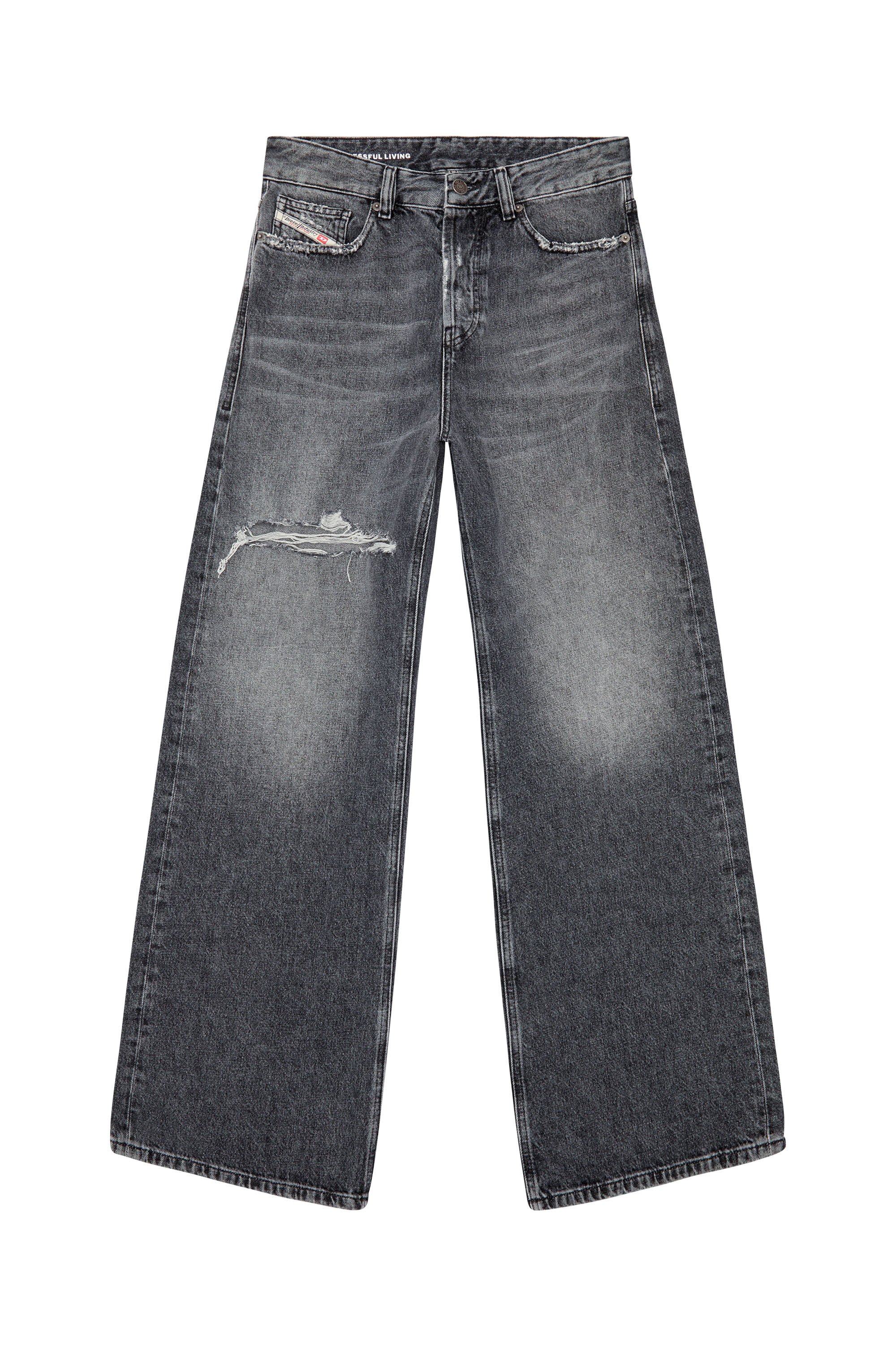 Diesel - Straight Jeans 1996 D-Sire 007X4, Black/Dark grey - Image 2