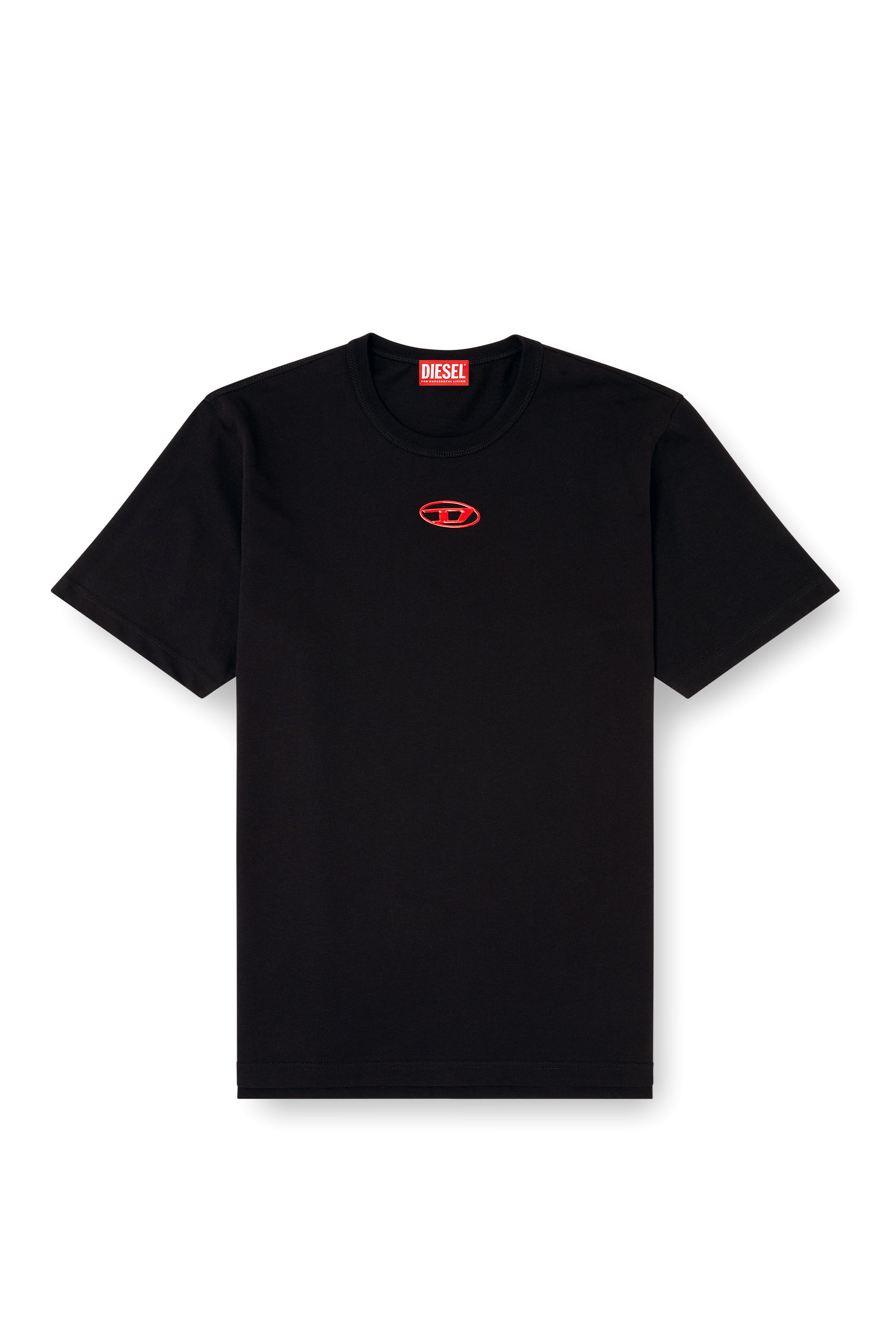 Diesel - T-ADJUST-OD, Man's T-shirt with metallic Oval D in null - 2