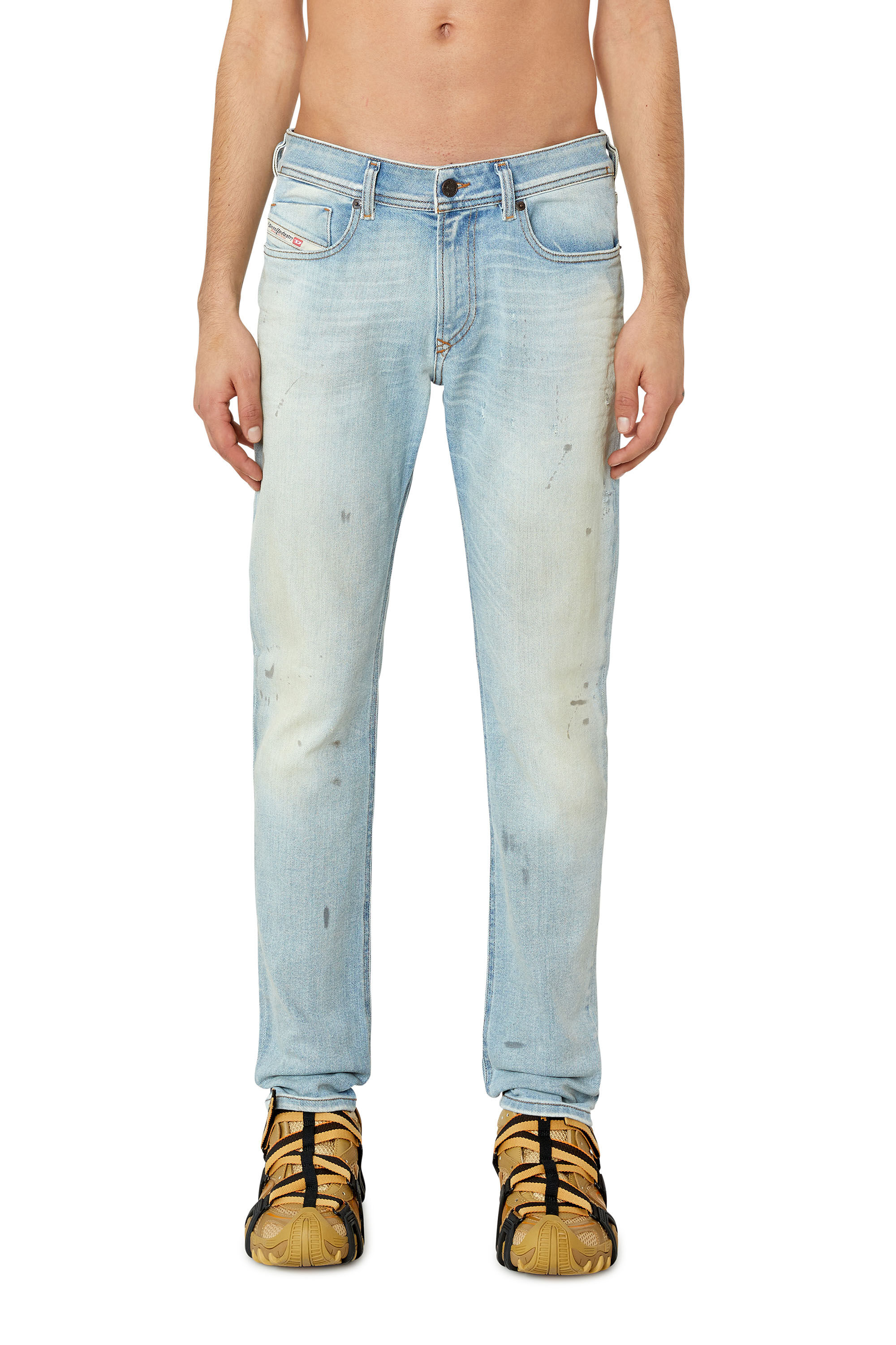 Diesel - 1979 Sleenker 09E89 Skinny Jeans, Light Blue - Image 3