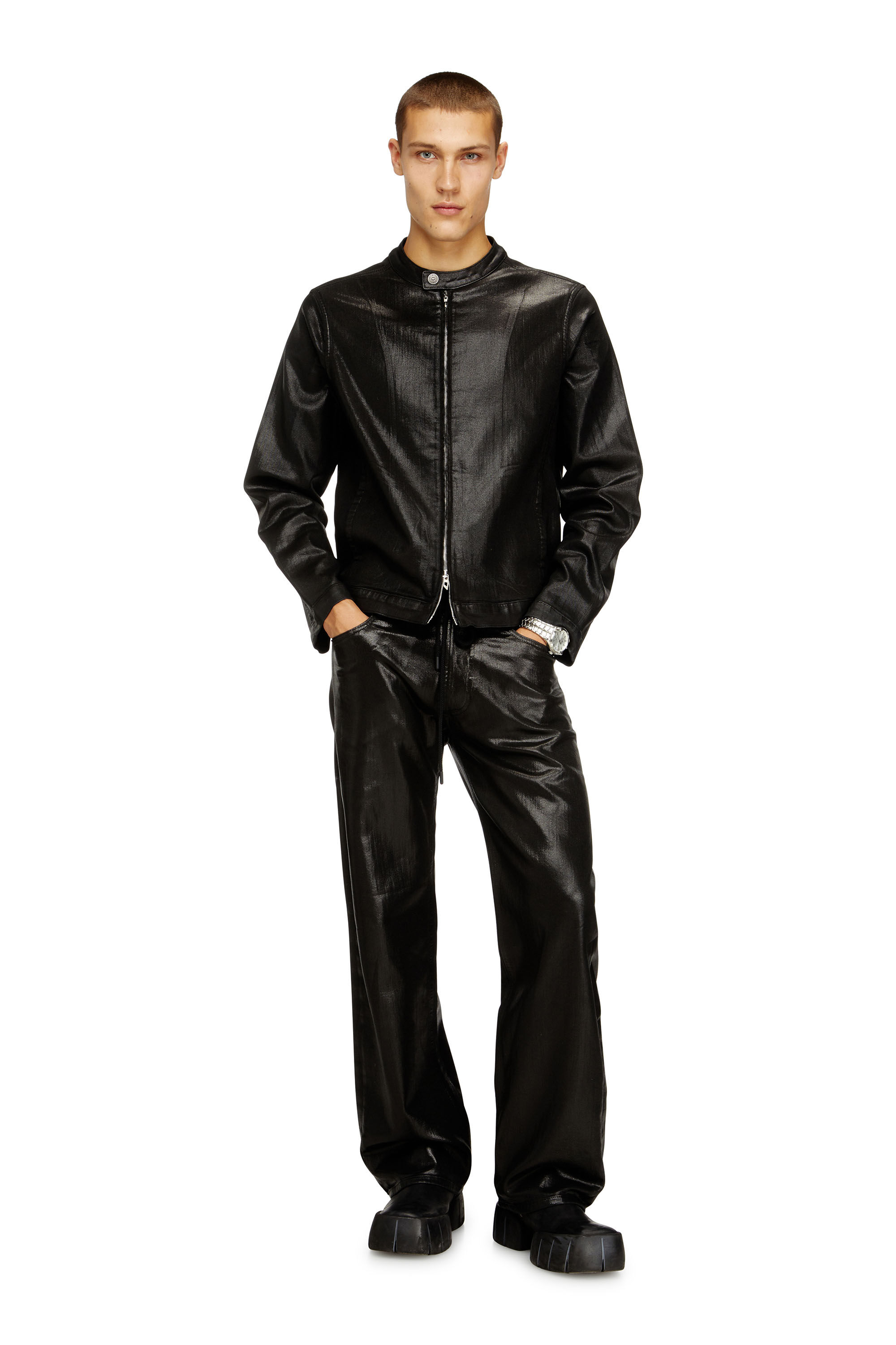 Diesel - Man's Relaxed 2080 D-Reel Joggjeans® 068VD, Black/Dark grey - 1