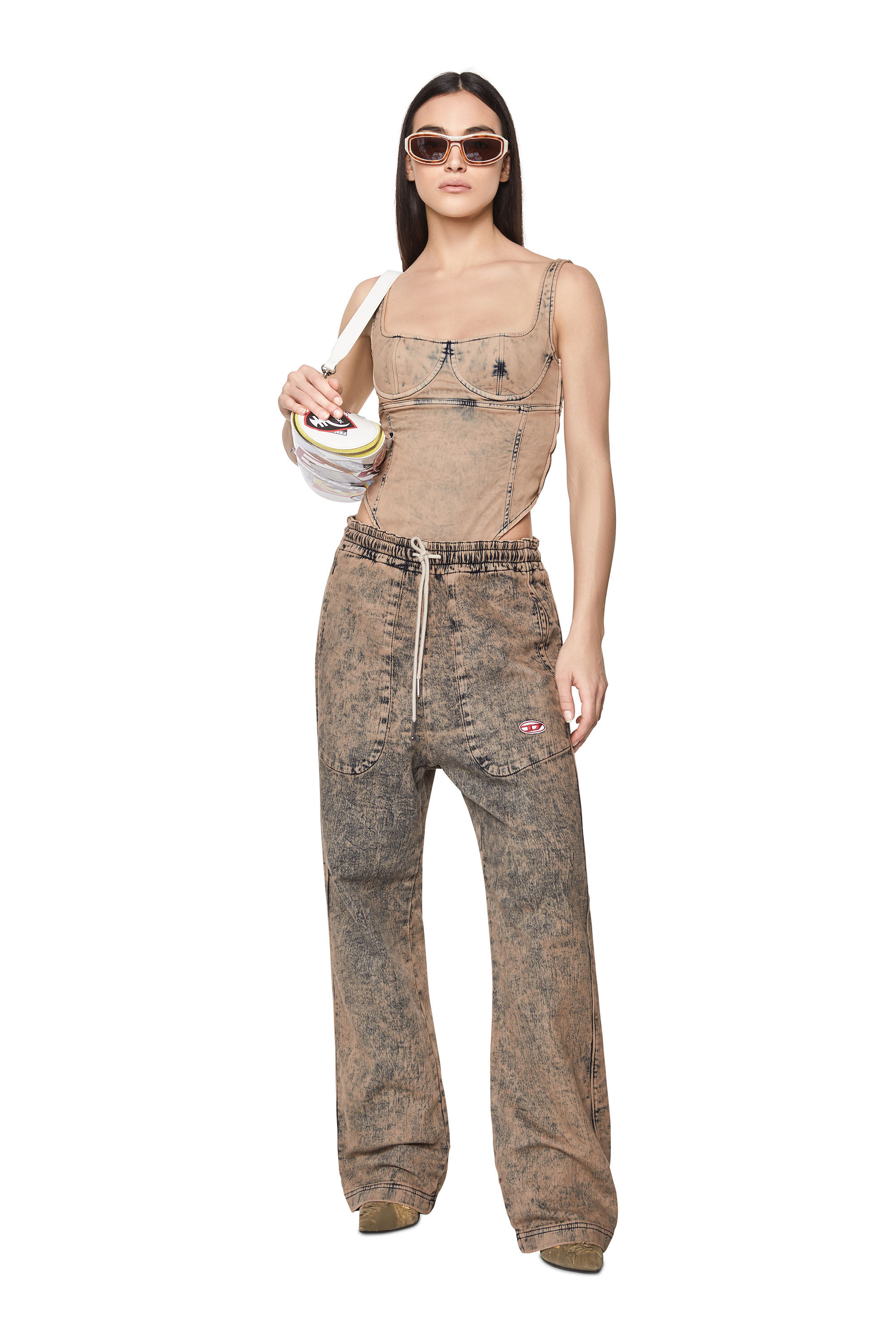 Diesel - D-GELLERT FS TRACK DENIM BODYSUIT,  - Image 1