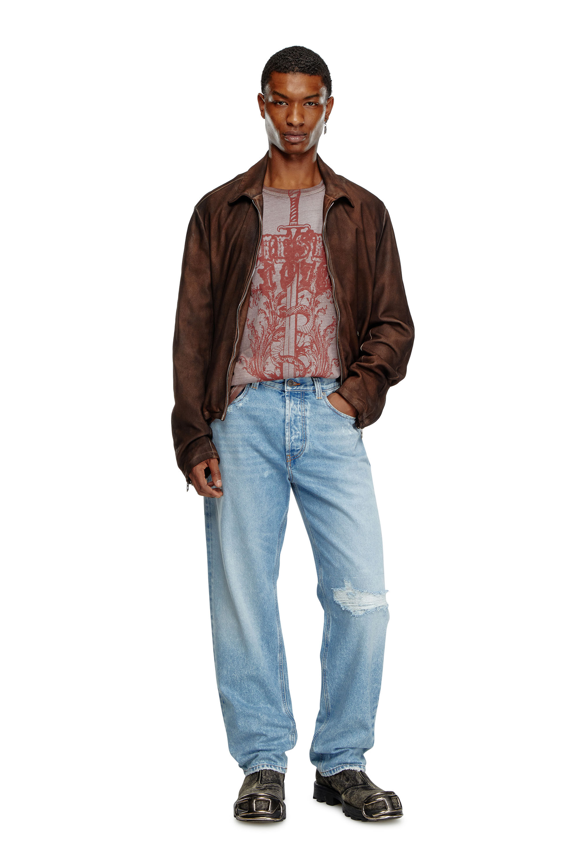 Diesel - Straight Jeans 2010 D-Macs 09J80, Light Blue - Image 1