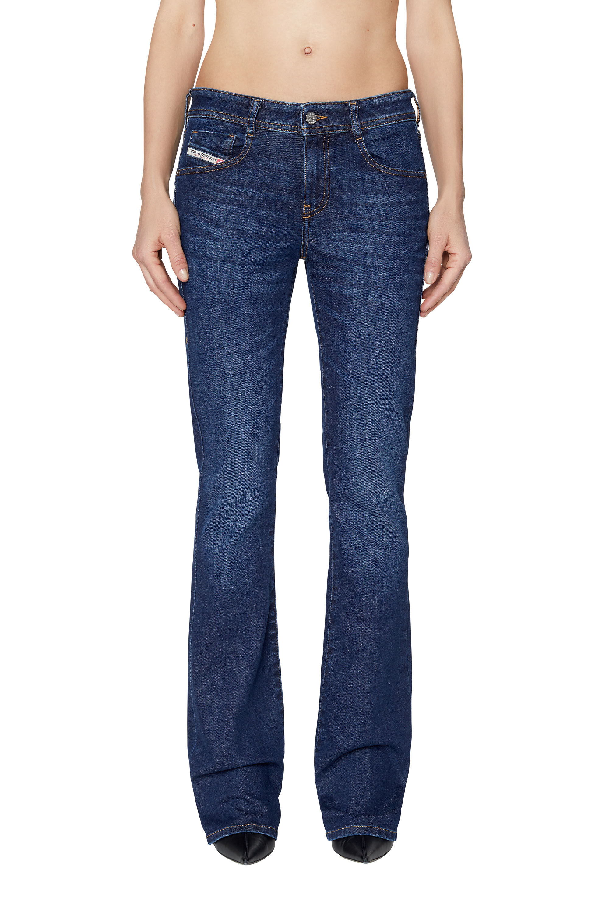 Diesel - 1969 D-EBBEY 09B90 Bootcut and Flare Jeans, Dark Blue - Image 3