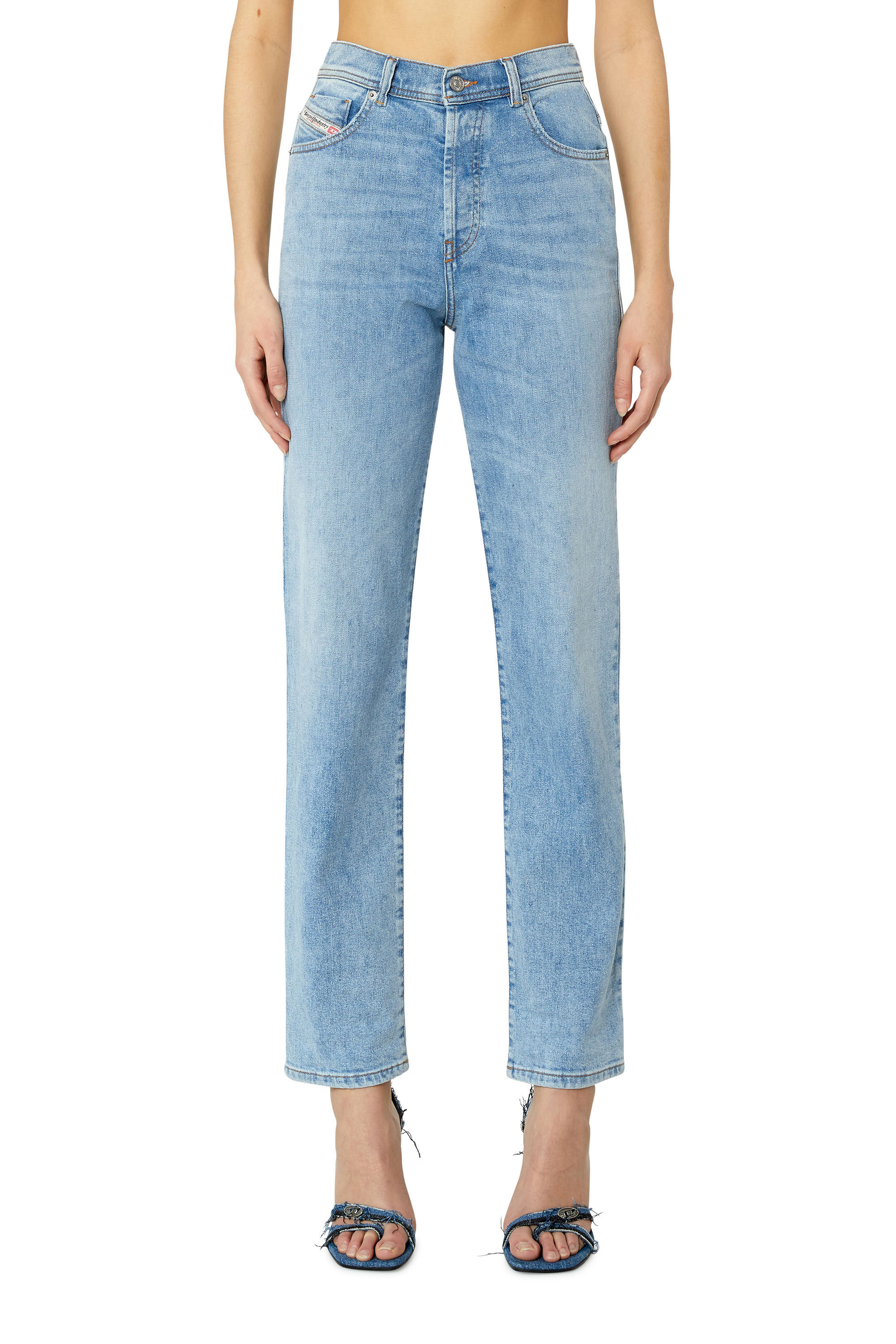Diesel - 1956 D-Tulip 09F41 Straight Jeans, Light Blue - Image 3