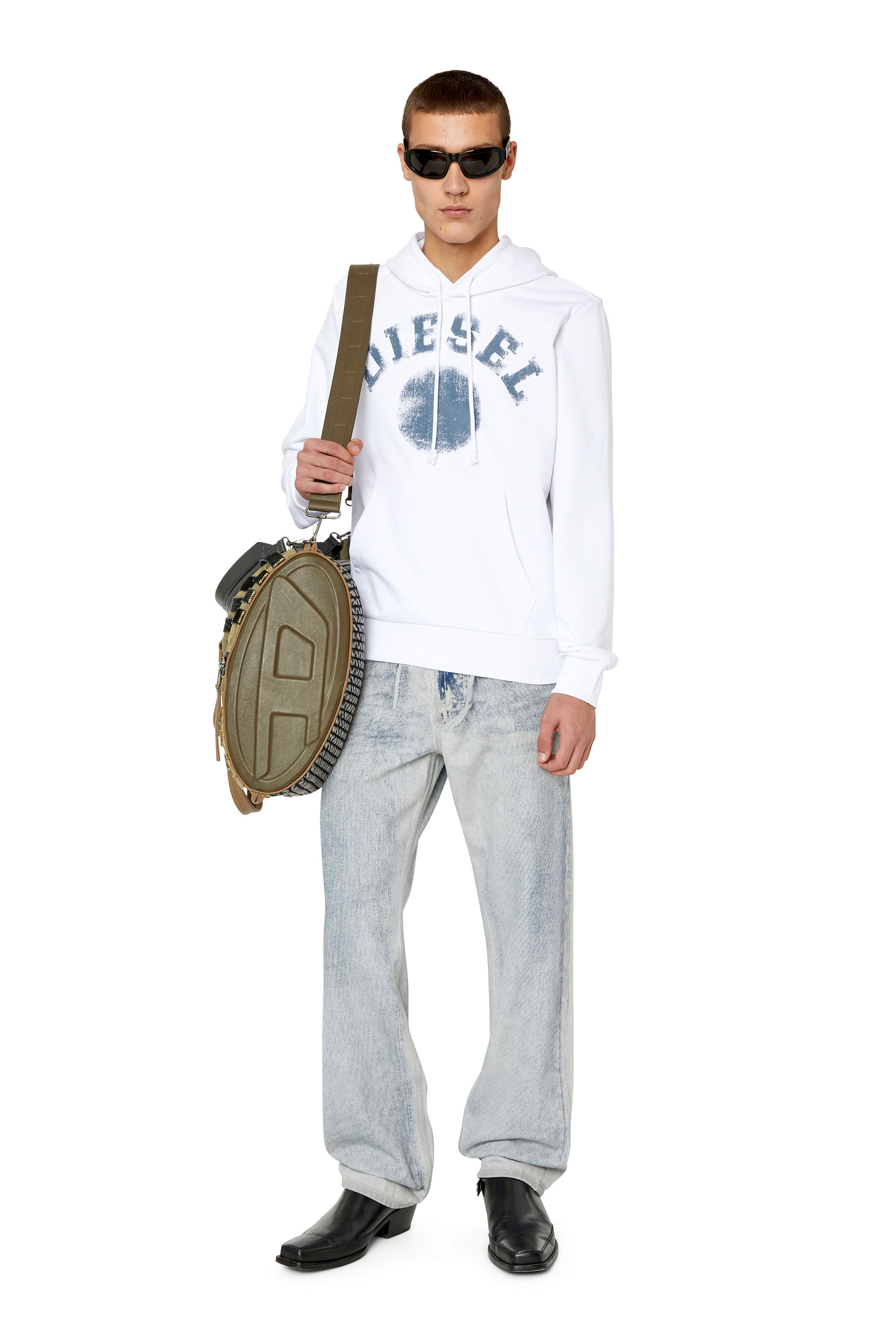 Diesel - S-GINN-HOOD-K30, White - Image 1