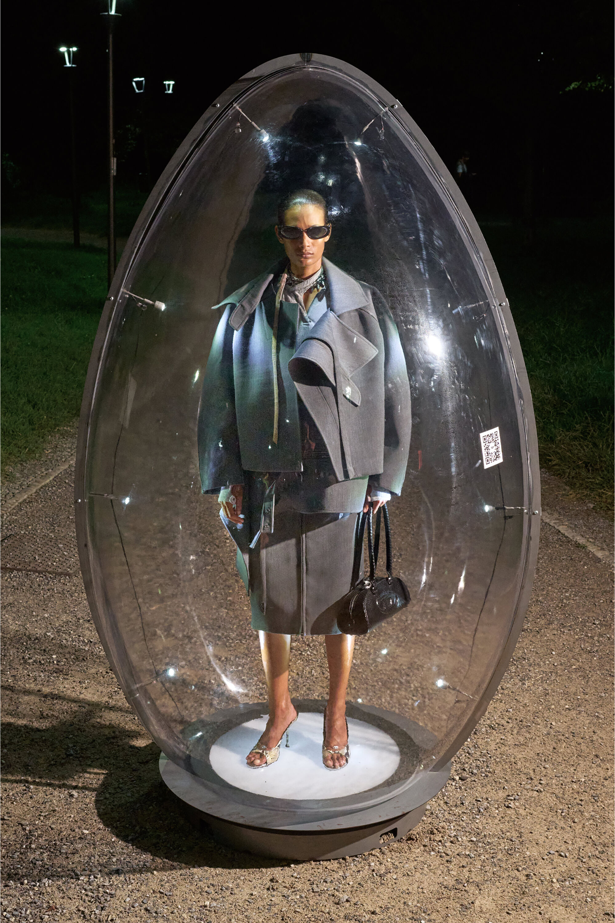 Diesel - T-ECLA, Woman's Rib-jersey top with biker neck strap in null - 6