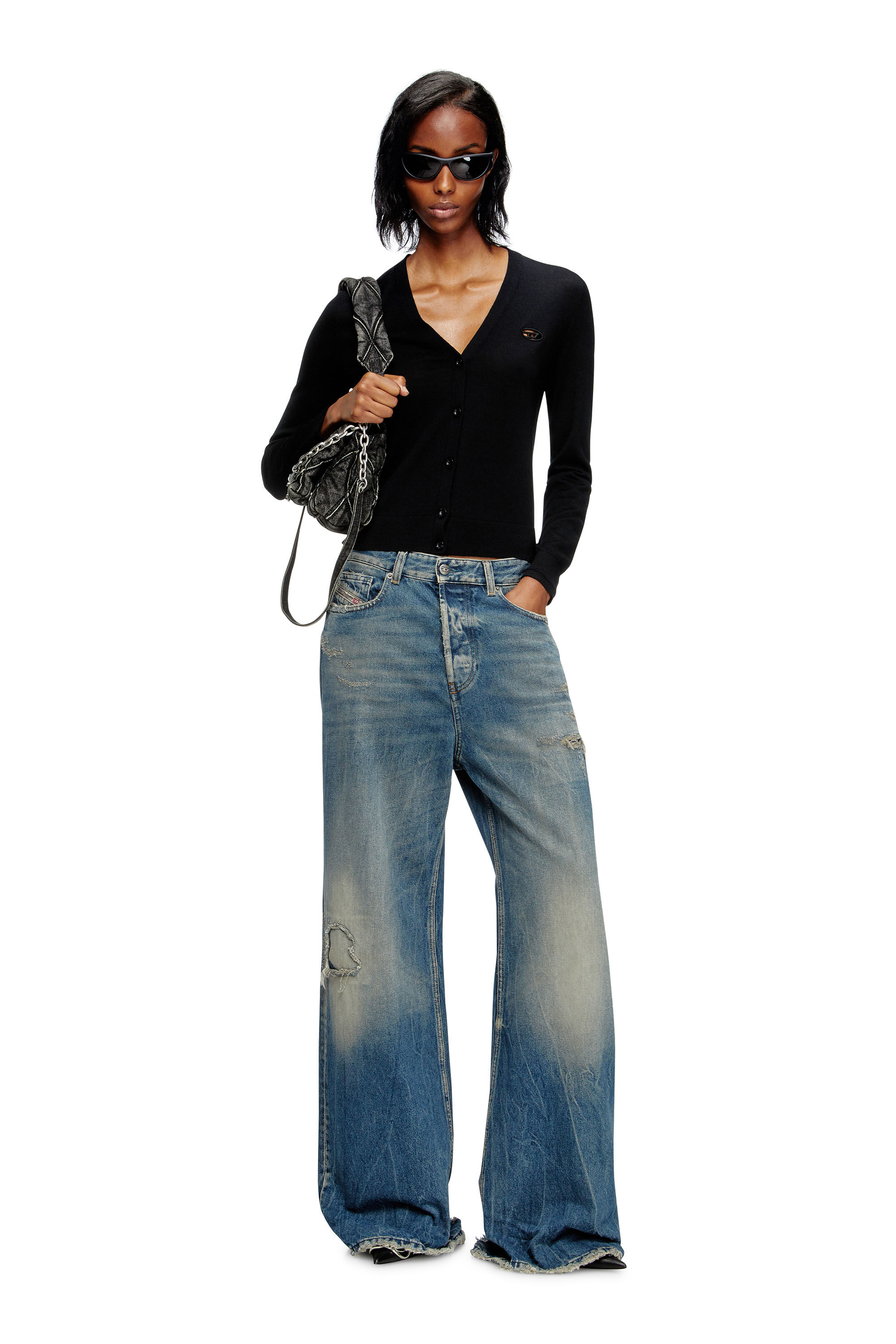 Diesel - Woman's Relaxed Jeans 1996 D-Sire 09M28, Medium blue - 1