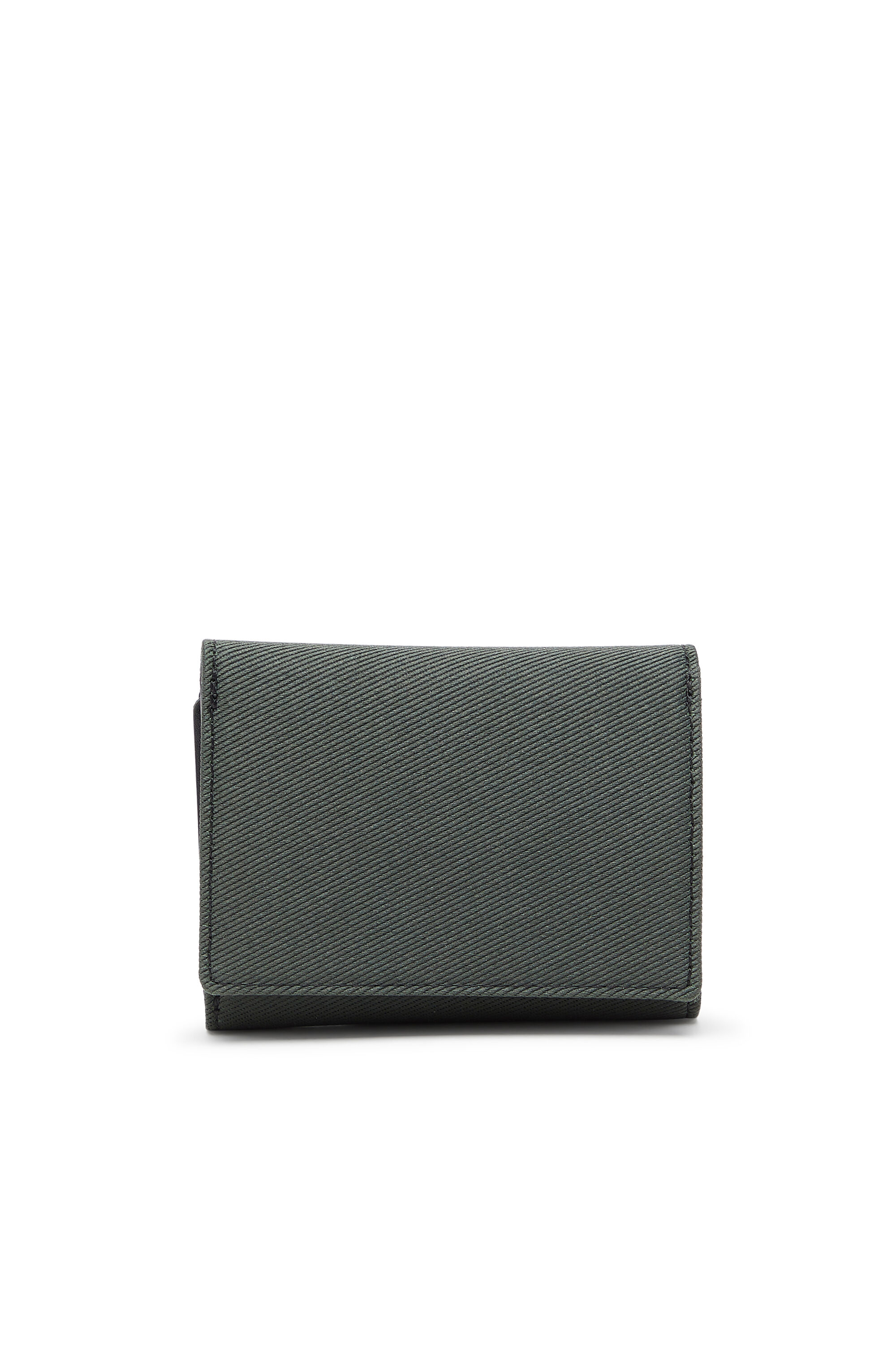 Diesel - D-PACK TRI FOLD COIN 3D, Man's Coin case with embossed patch in Green - 2