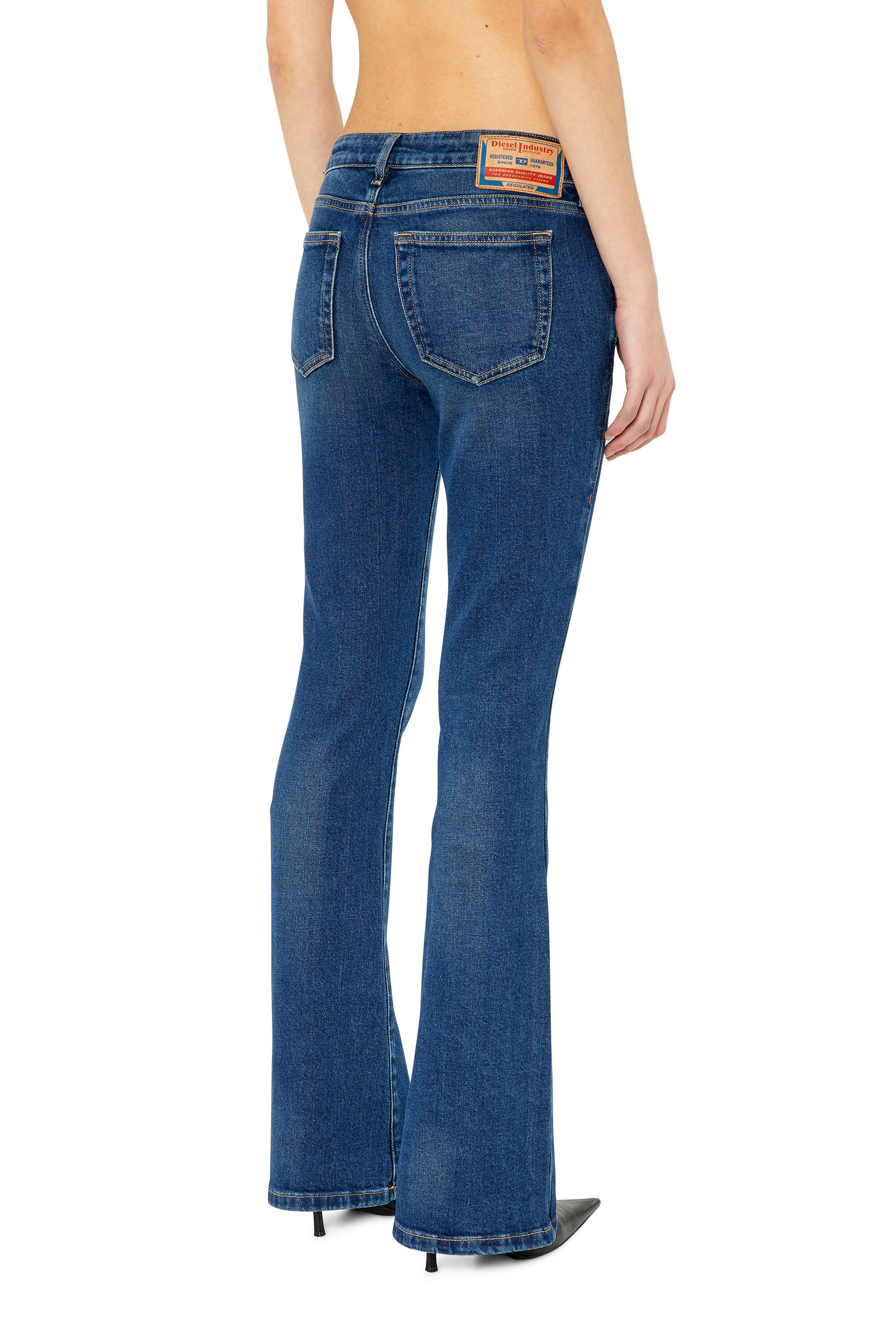 Diesel - 1969 D-Ebbey 0GYCS Bootcut and Flare Jeans, Dark Blue - Image 4