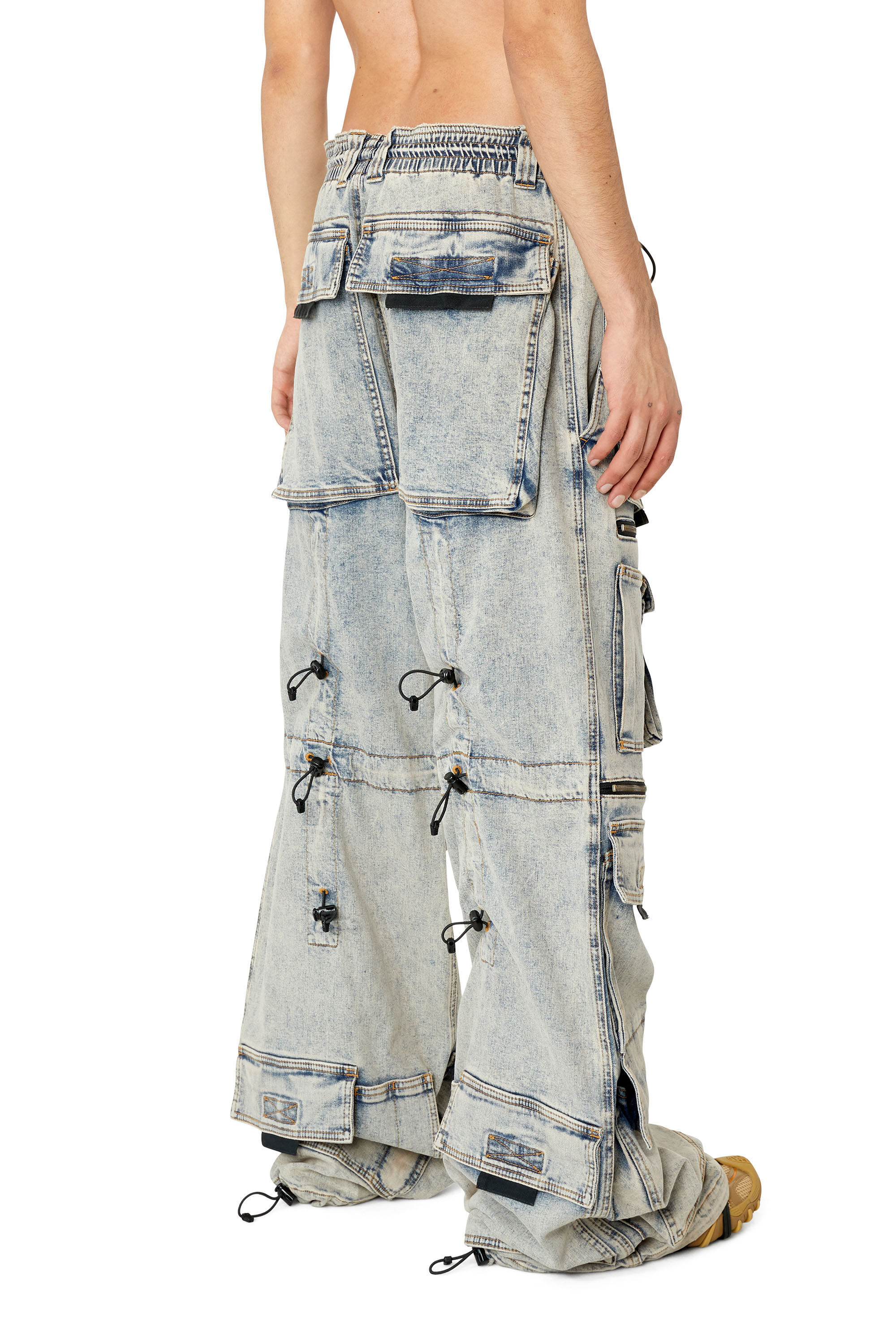 Diesel - D-Onlypockets 09F12 Straight Jeans, Medium blue - Image 4