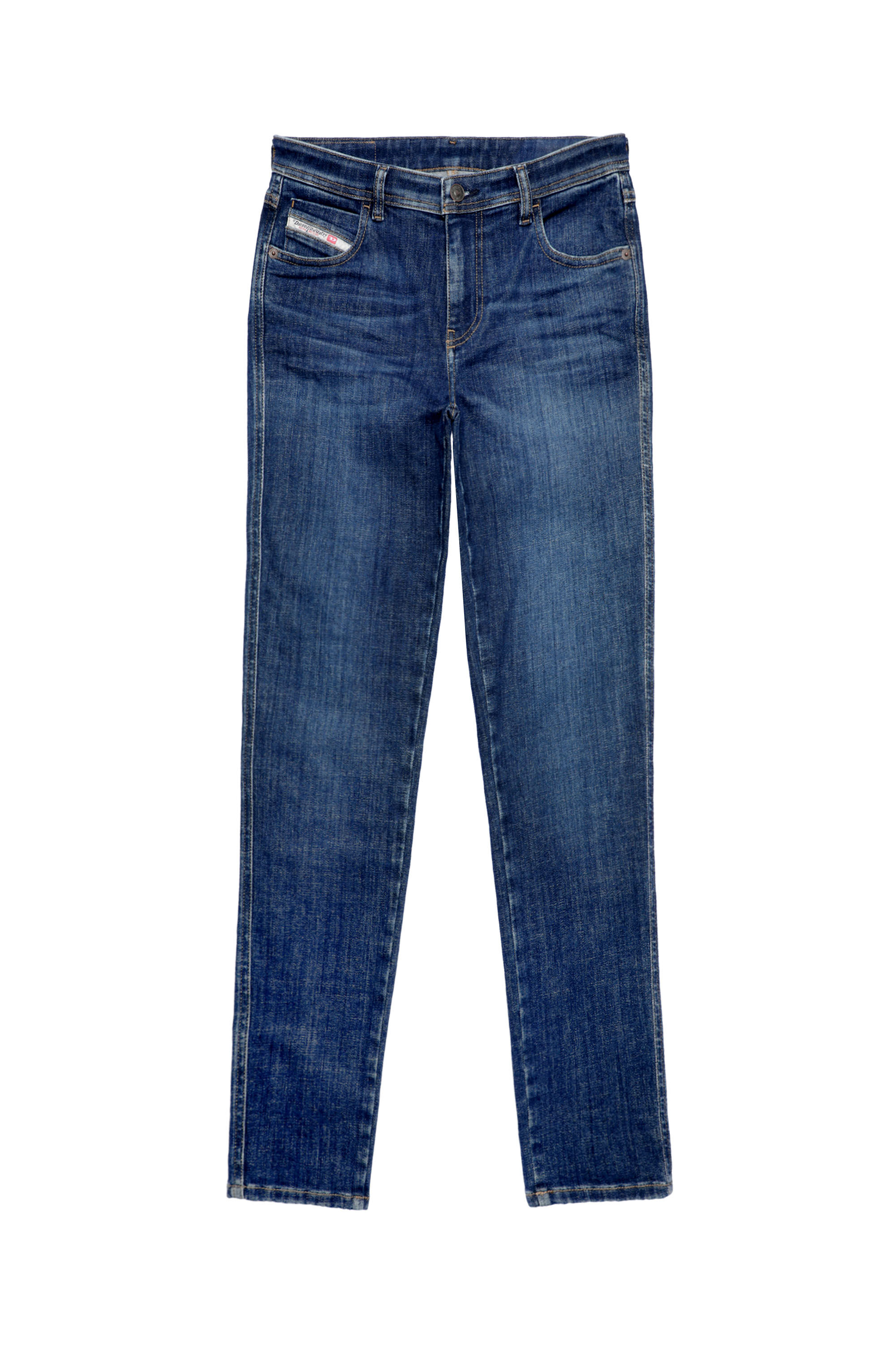 Diesel - 2015 BABHILA 09C58 Skinny Jeans, Dark Blue - Image 2