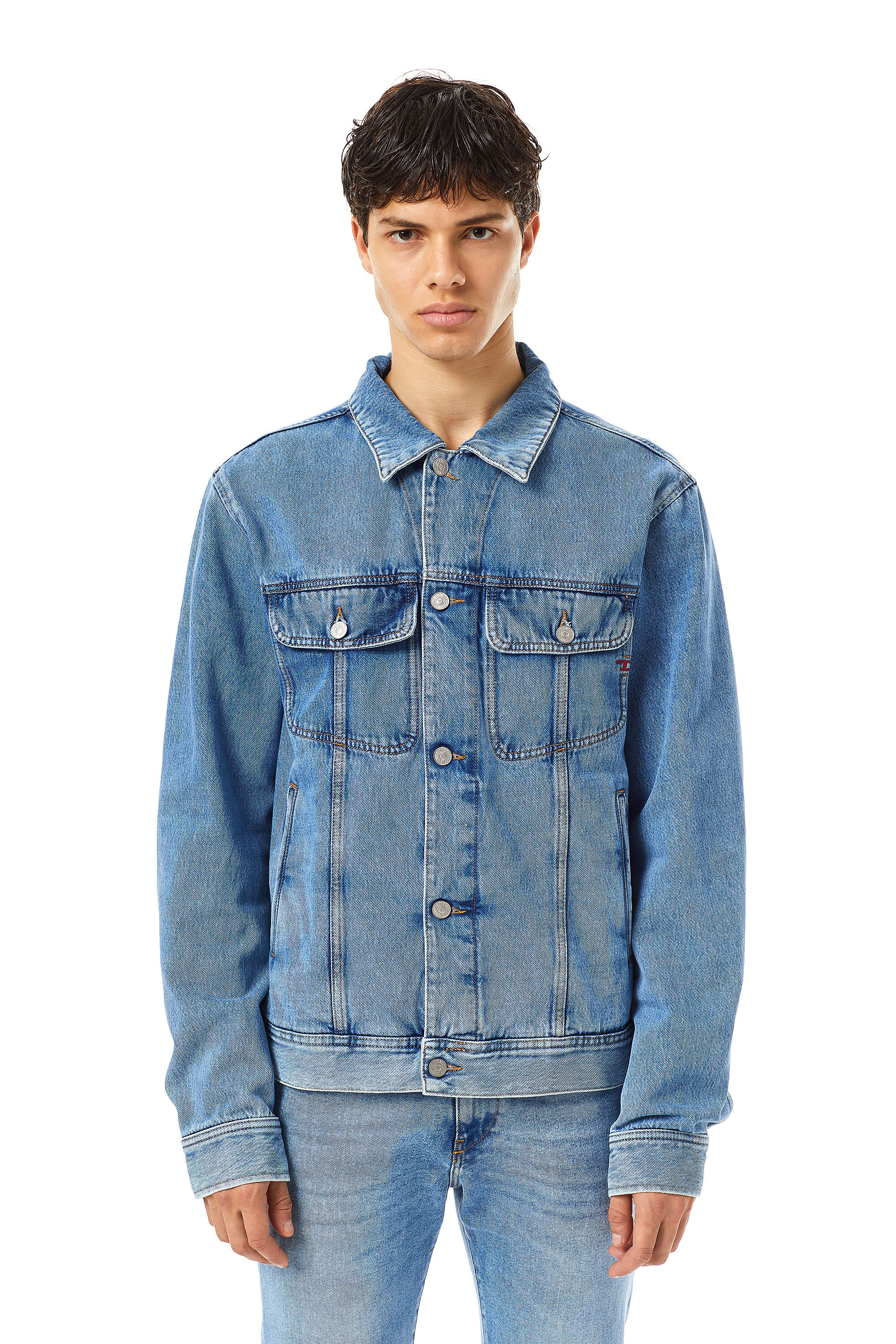 Diesel - D-BARCY TRUCKER JACKET, Medium blue - Image 3