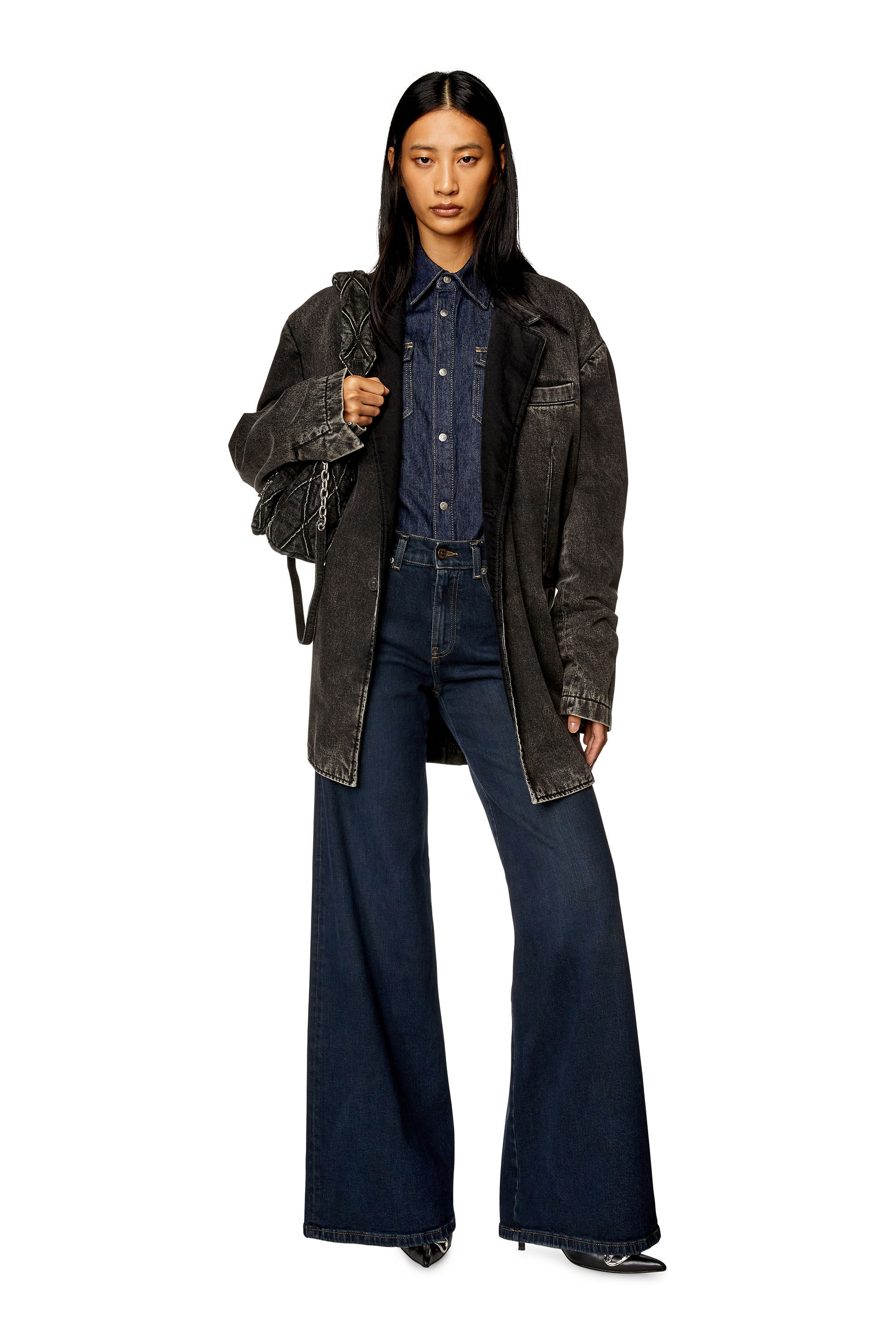 Diesel - Bootcut and Flare Jeans 1978 D-Akemi 09H48, Dark Blue - Image 1