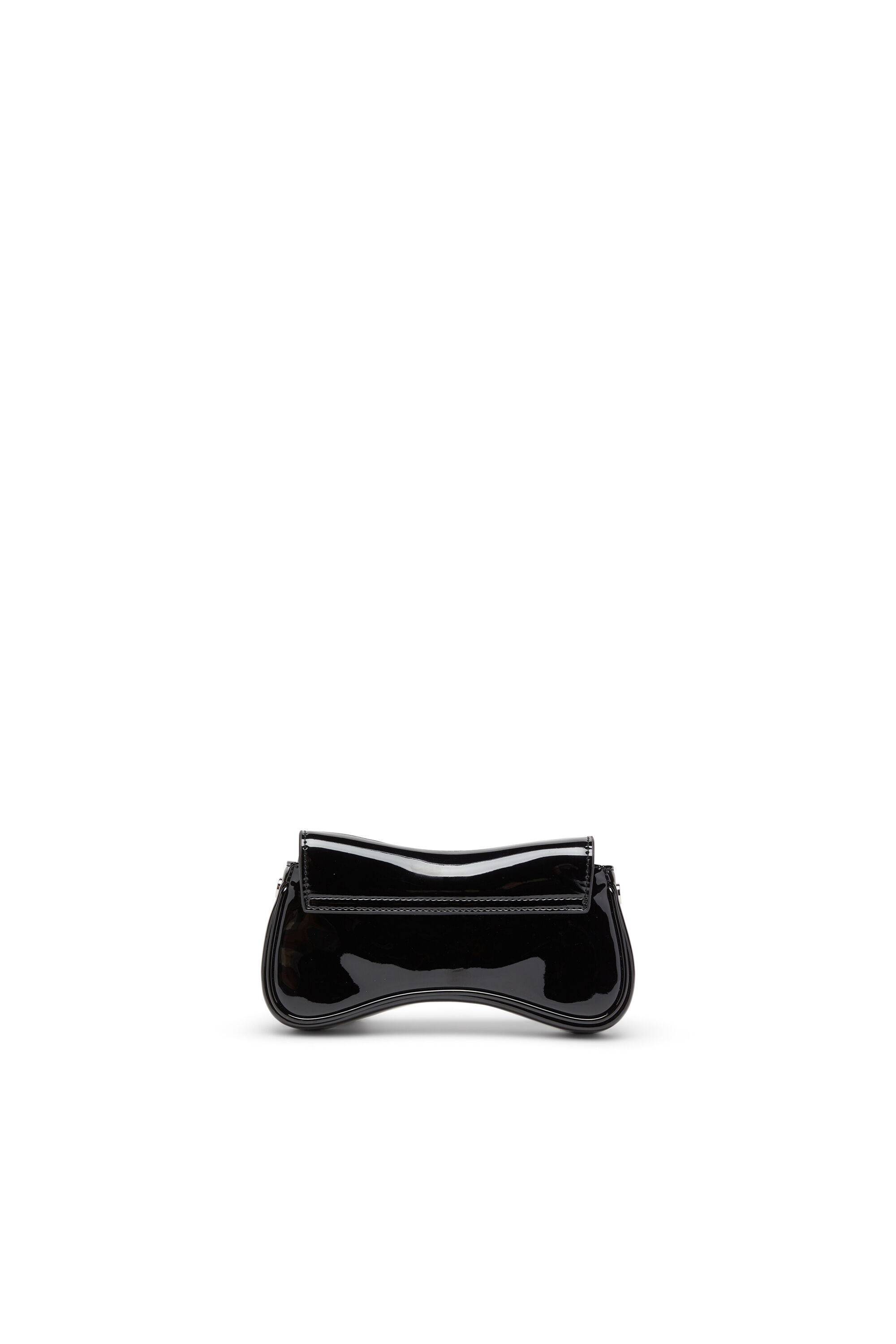 Diesel - PLAY CROSSBODY XS, Woman's Play-Small crossbody bag  in glossy PU in Black/Flash mirror - 2