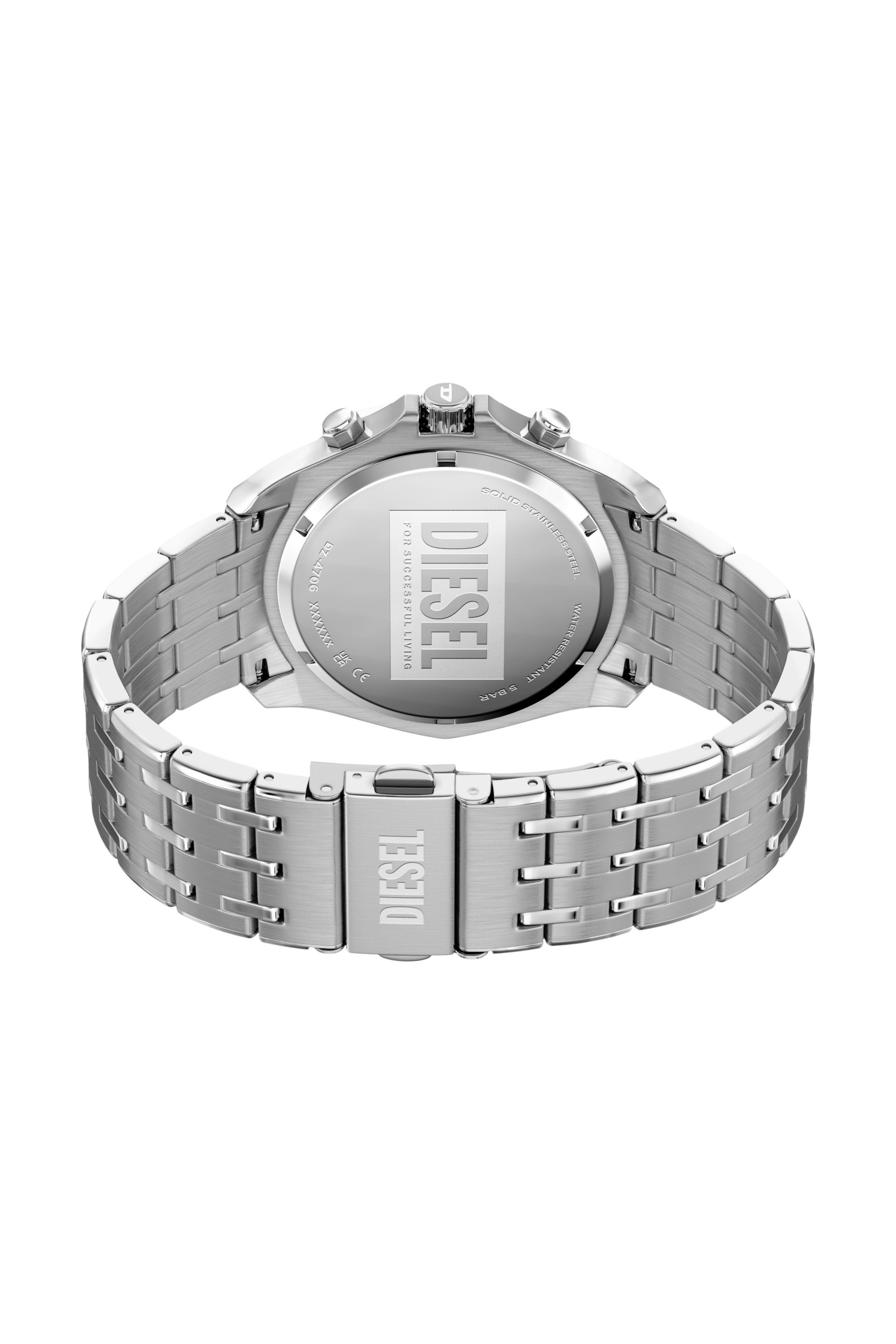 Diesel - DZ4706 WATCH, Man's Stinger Stainless Steel Watch in Silver - 5