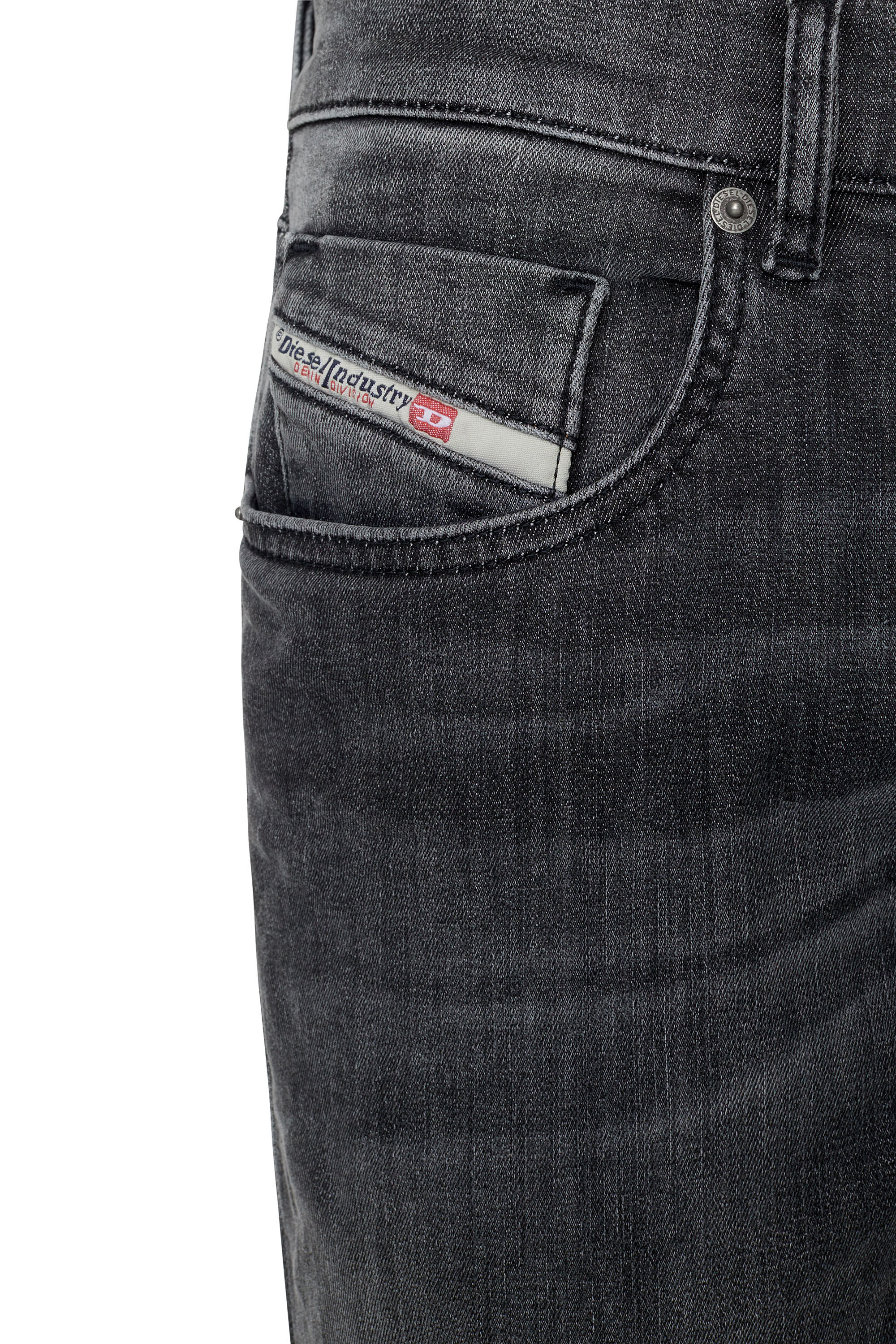 Diesel - D-Strukt JoggJeans® 09D52 Slim, Black/Dark grey - Image 6