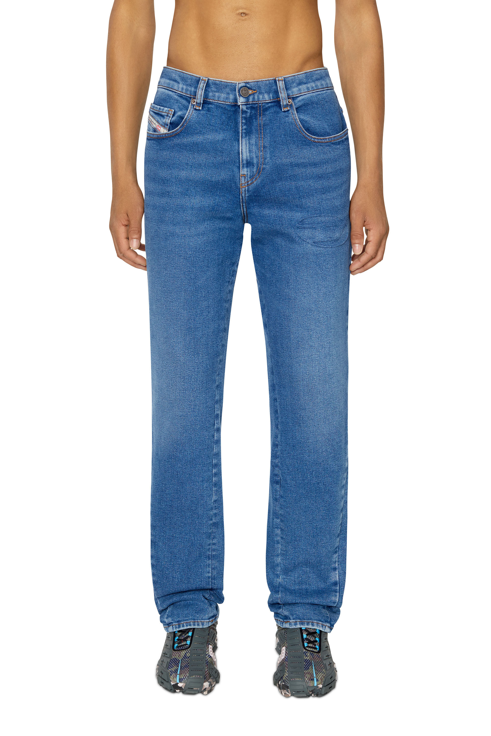 Diesel - 2021 D-Vocs 09E34 Bootcut Jeans, Medium blue - Image 3