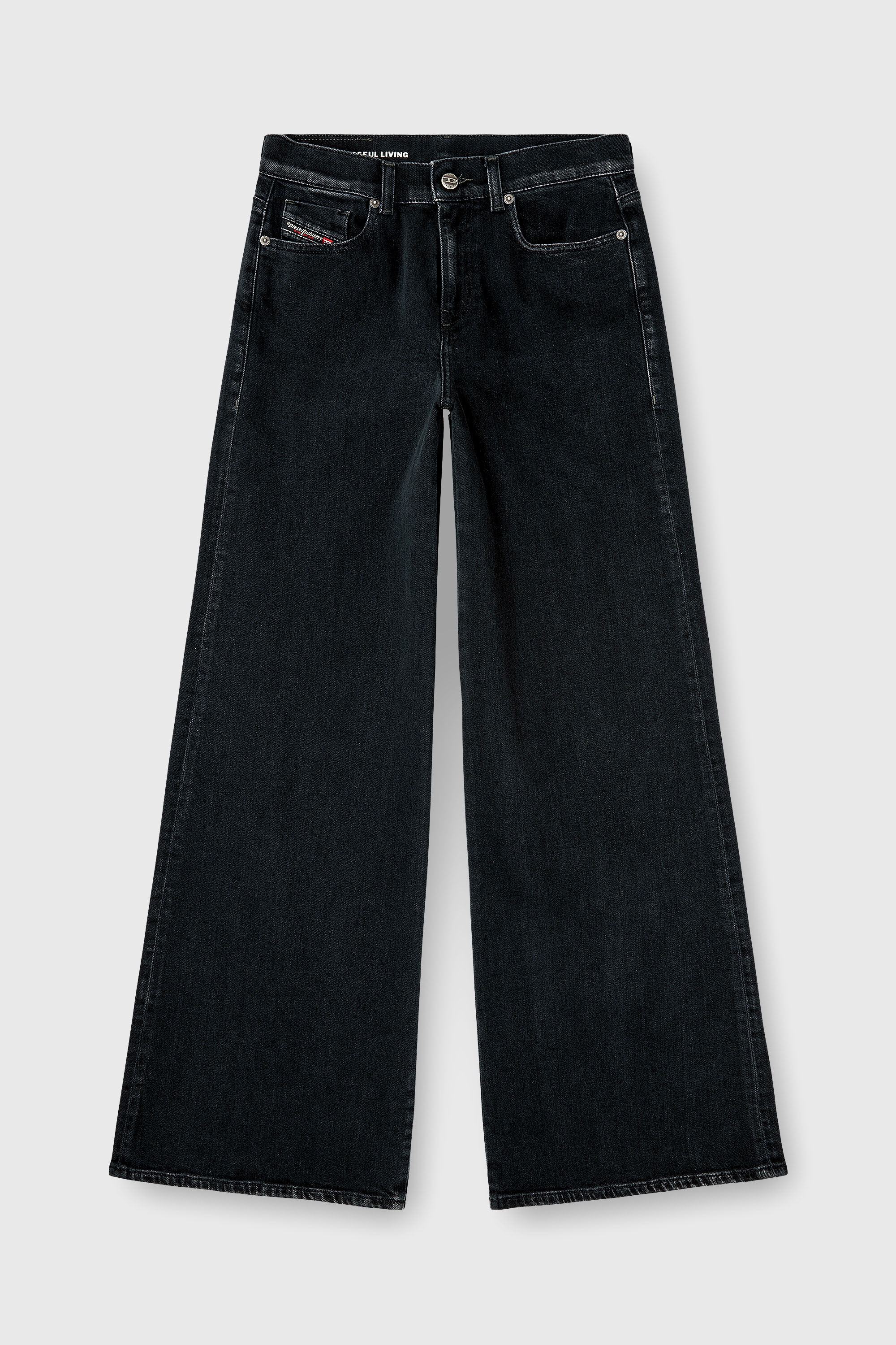Diesel - Woman's Flare Jeans 1978 D-Akemi 09N89, Black/Dark grey - 6
