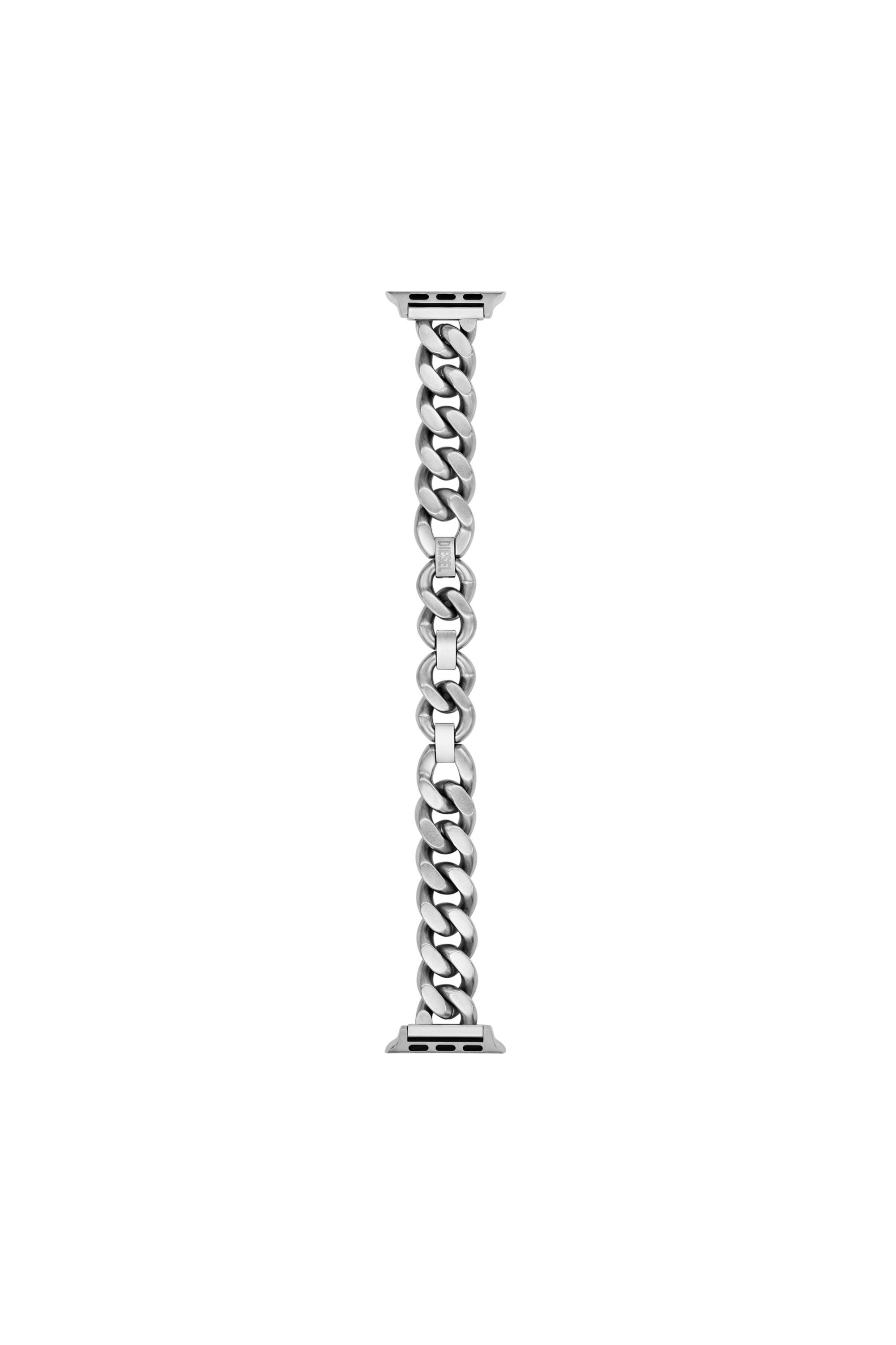 Diesel - DSS0026, Man's Stainless steel band for Apple watch®, 38-49mm in Silver - 1