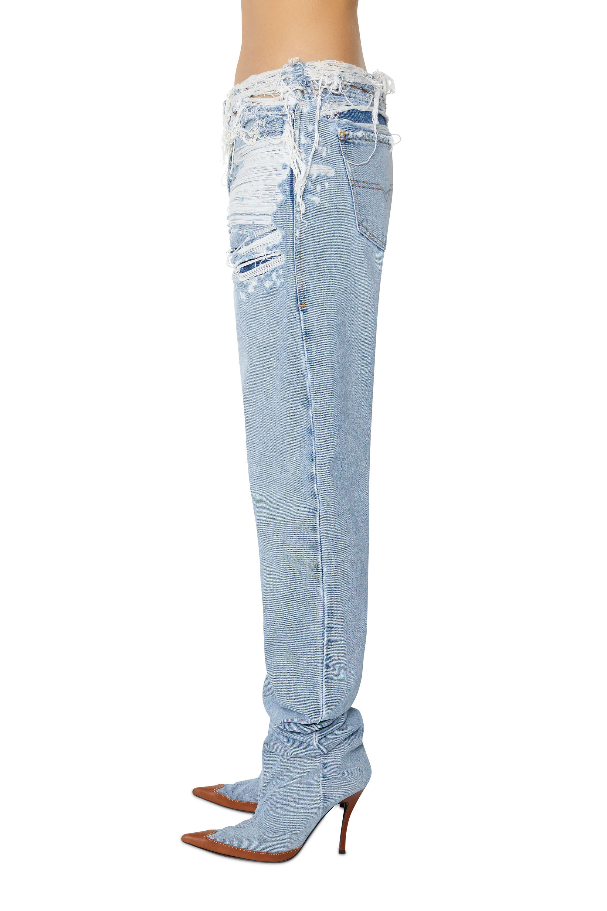 Diesel - Straight Jeans 1956 D-Tulip 007N7, Light Blue - Image 5