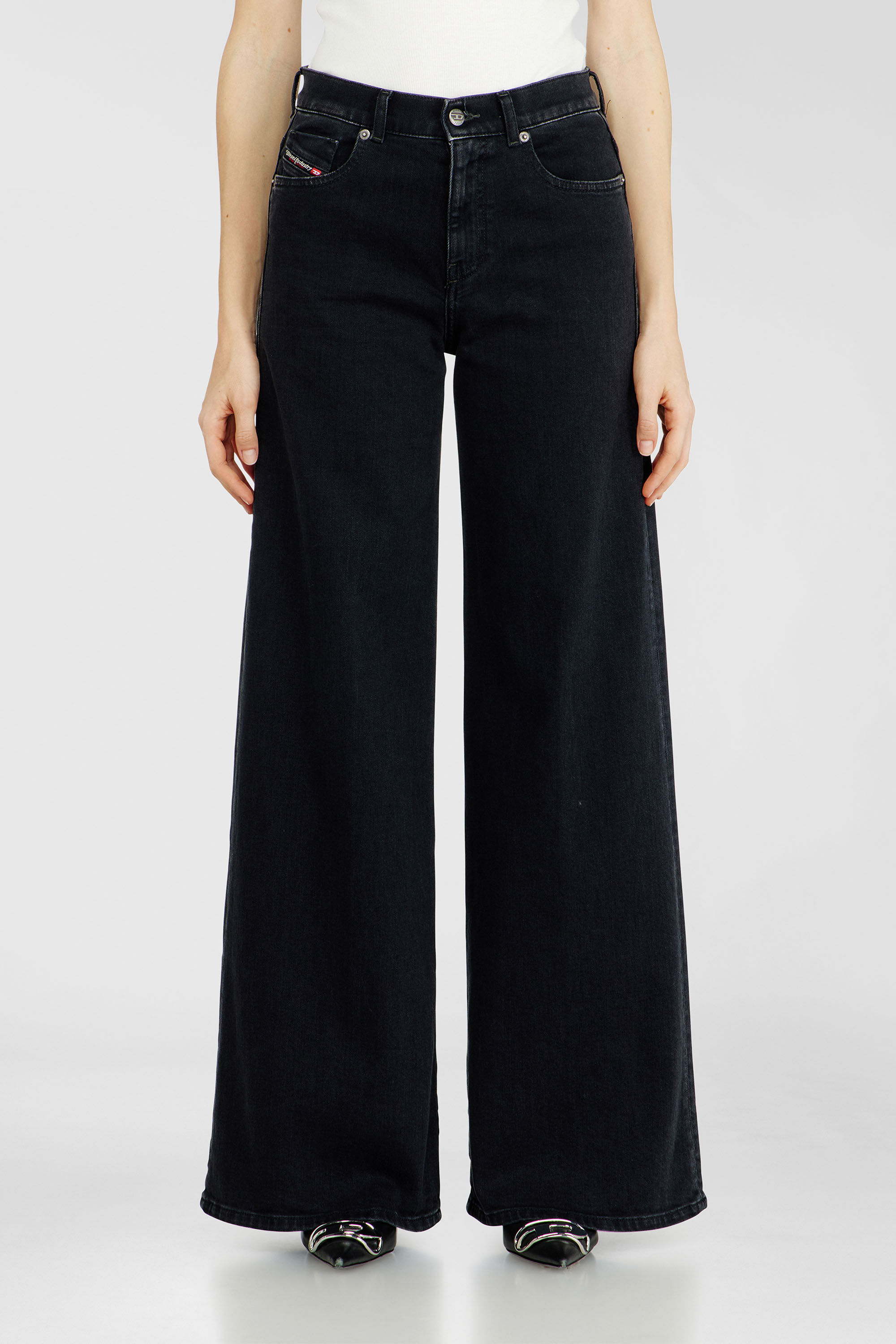 Diesel - Woman's Flare Jeans 1978 D-Akemi 09N89, Black/Dark grey - 4