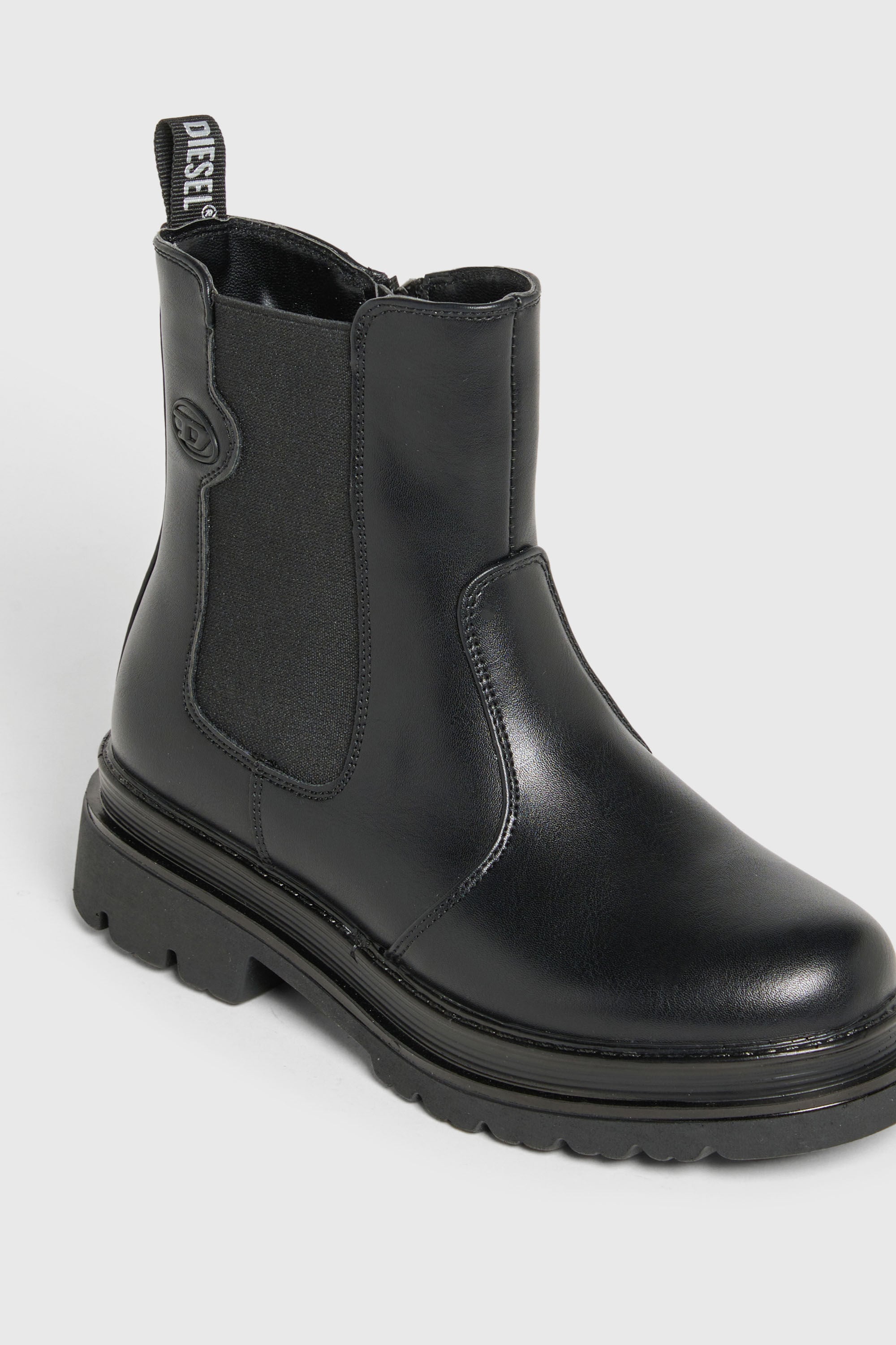 Diesel - D-VYNCOUN, Unisex's D-Vyncoun - Chelsea boots with Oval D logo in Black - 4