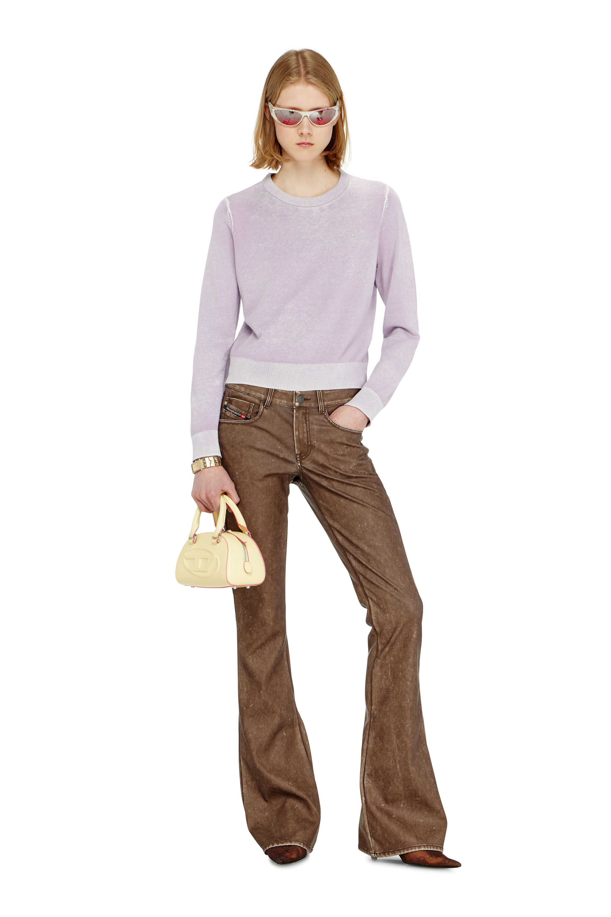 Diesel - M-LOVRE, Woman's Jumper with faded reverse print in null - 1