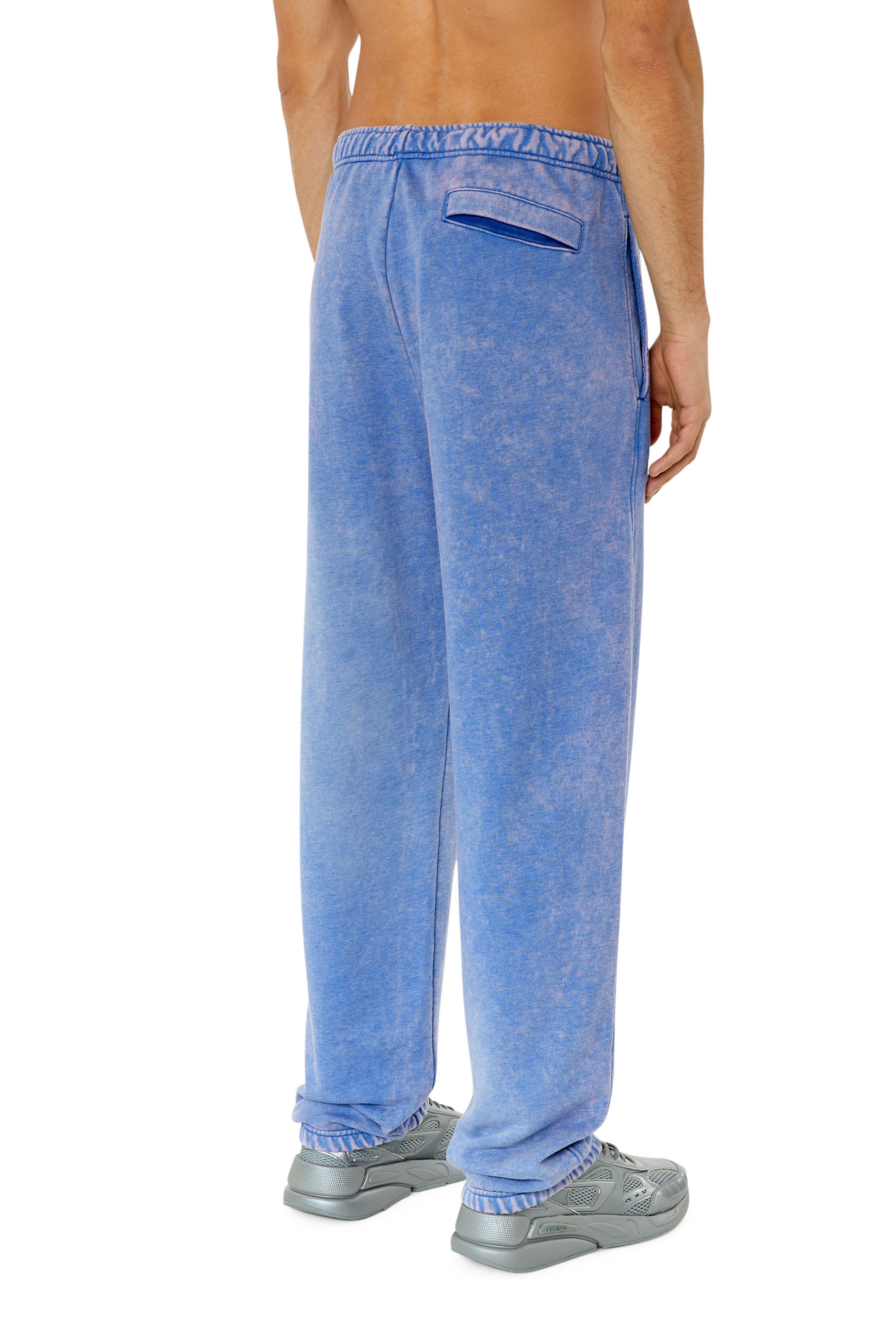 Diesel - P-MARKY, Man's Track pants with whitened treatment in Light Blue - 4