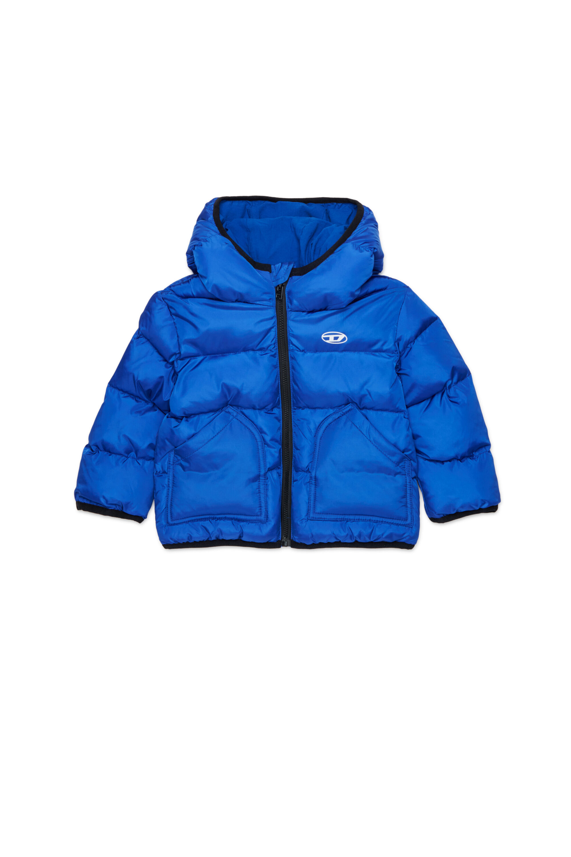 Diesel - JSIPB, Unisex's Puffer jacket with Oval D logo in Blue - 1
