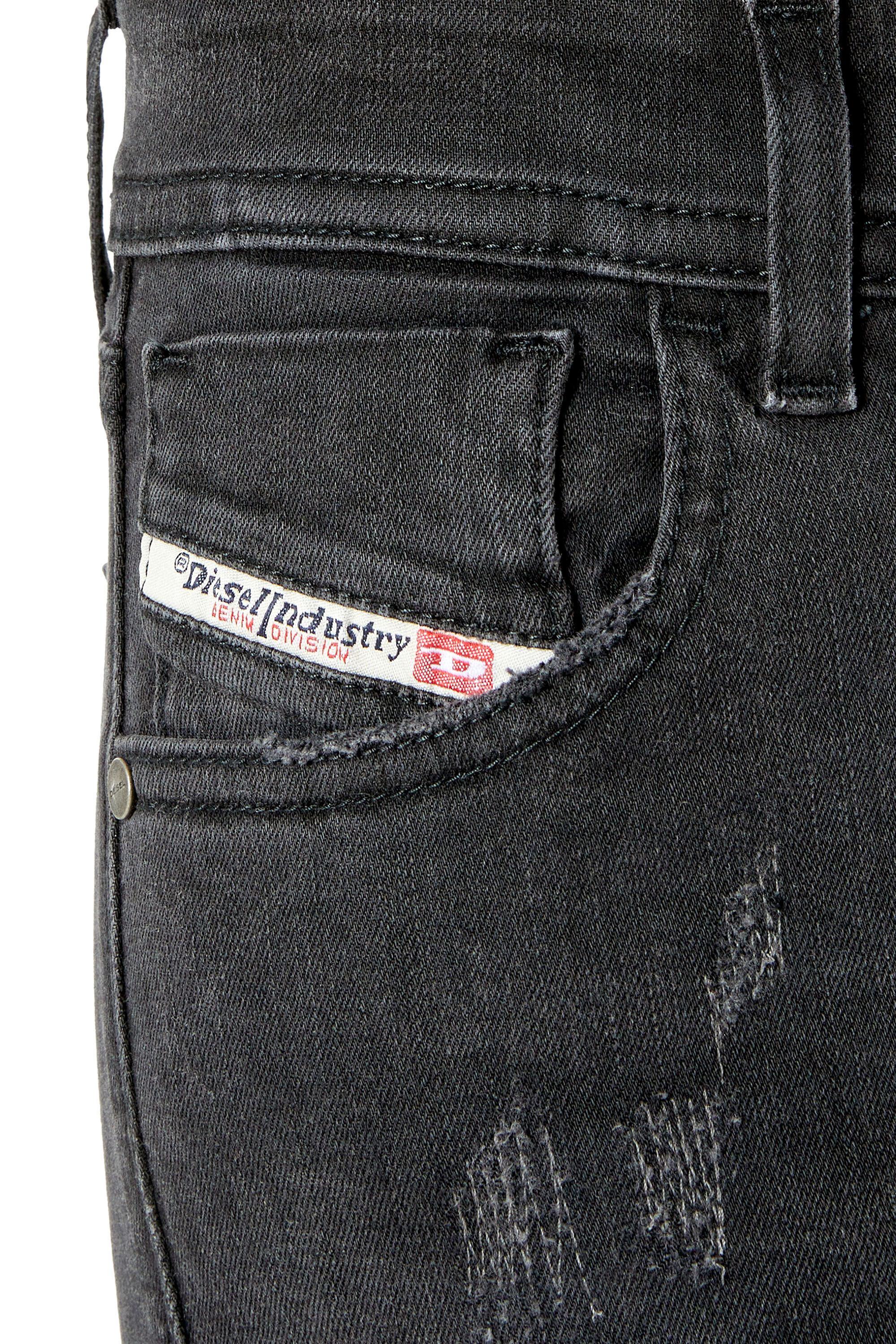 Diesel - 2018 Slandy low E69SB Super skinny Jeans, Black/Dark grey - Image 5