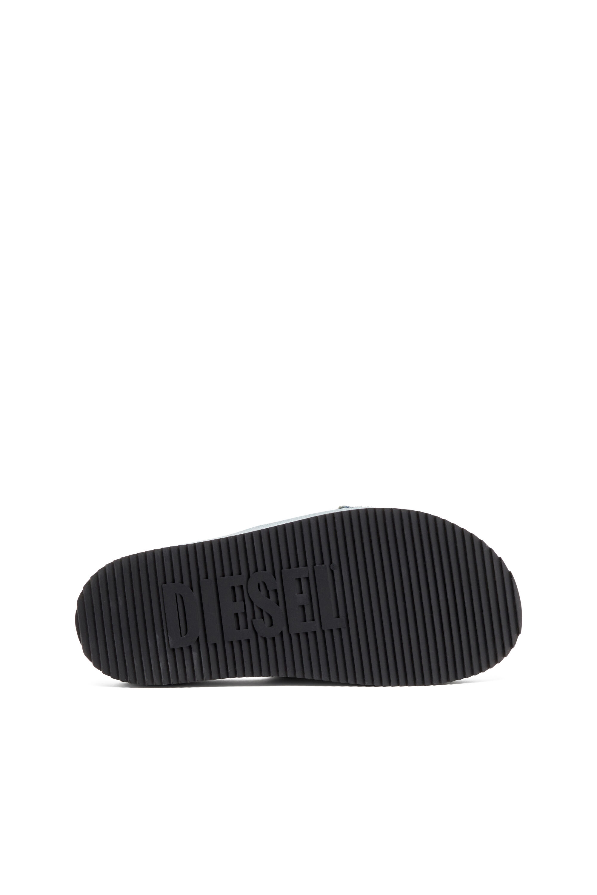 Diesel - SA-SLIDE D OVAL, Unisex's Sa-Slide D-Distressed denim slides in Light Blue - 5