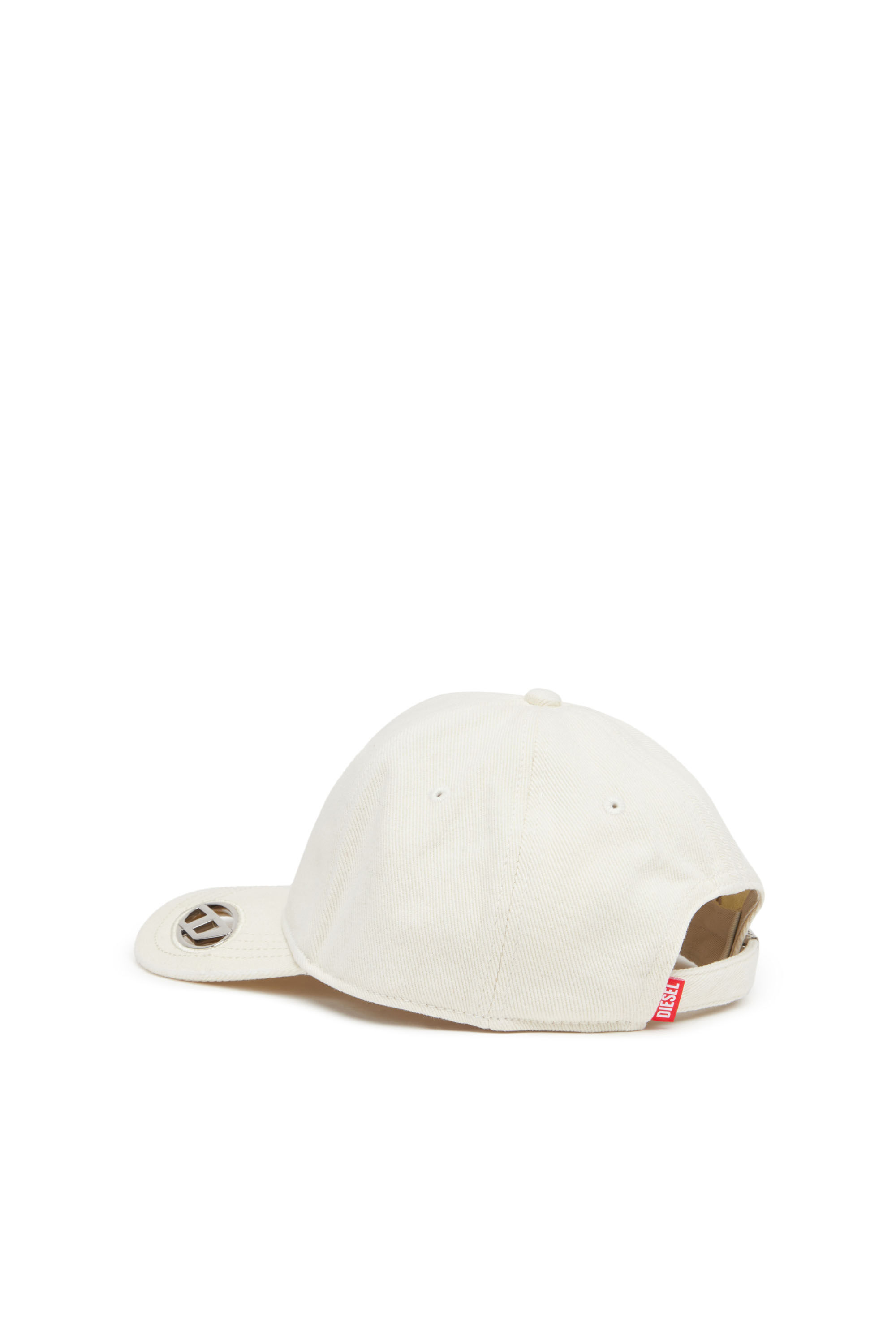 Diesel - C-PLAK, Man Baseball cap with oval D plaque in White - Image 2