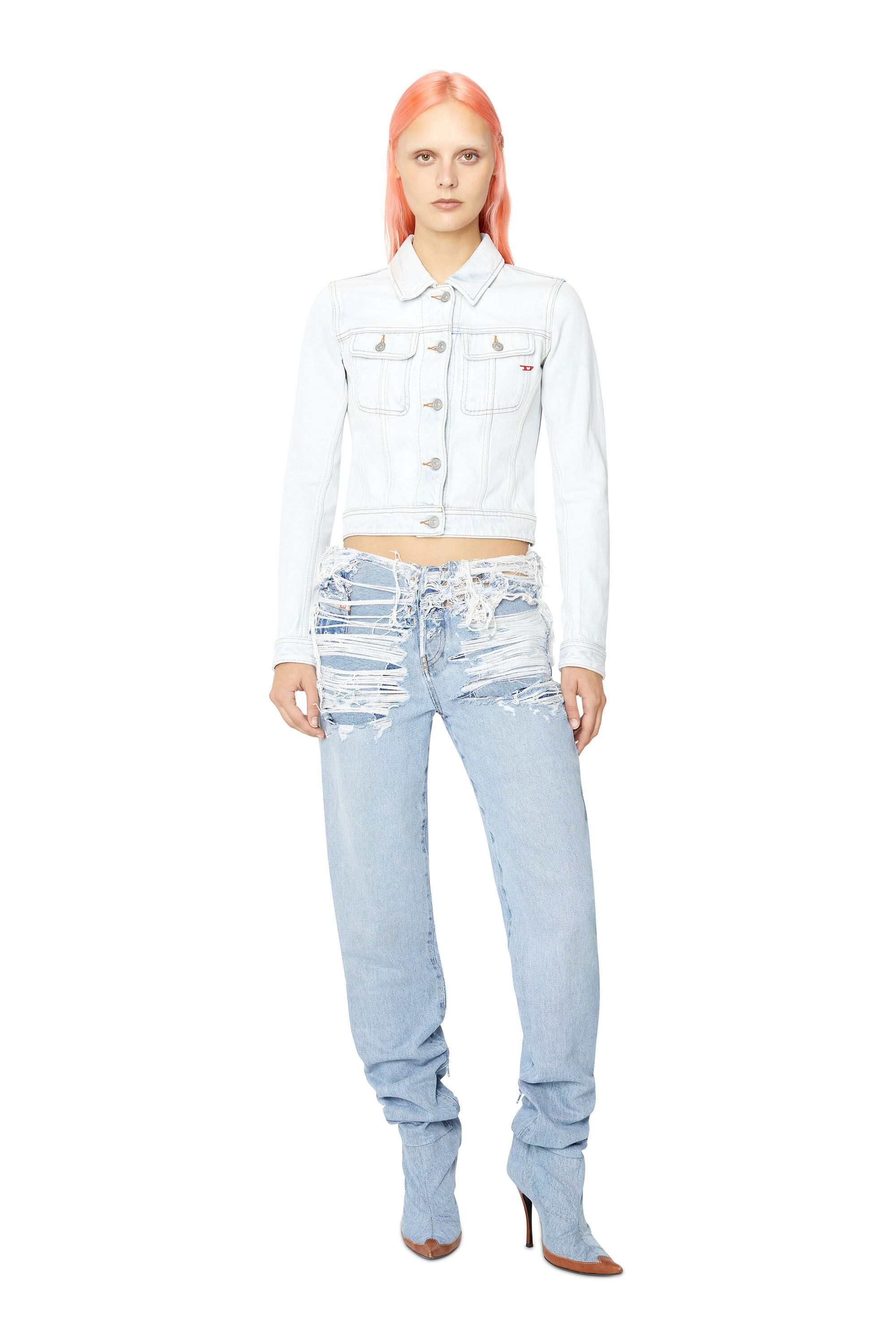 Diesel - 1956 D-Tulip 007N7 Straight Jeans, Medium blue - Image 1