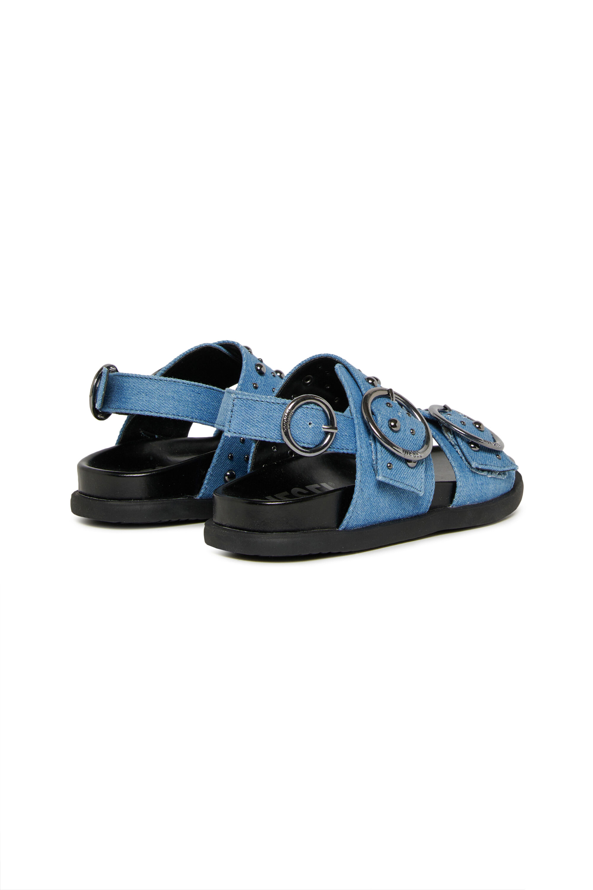 Diesel - D-SANRIV, Woman's D-Sanriv-Sandal in denim with metal studs in Blue - 3