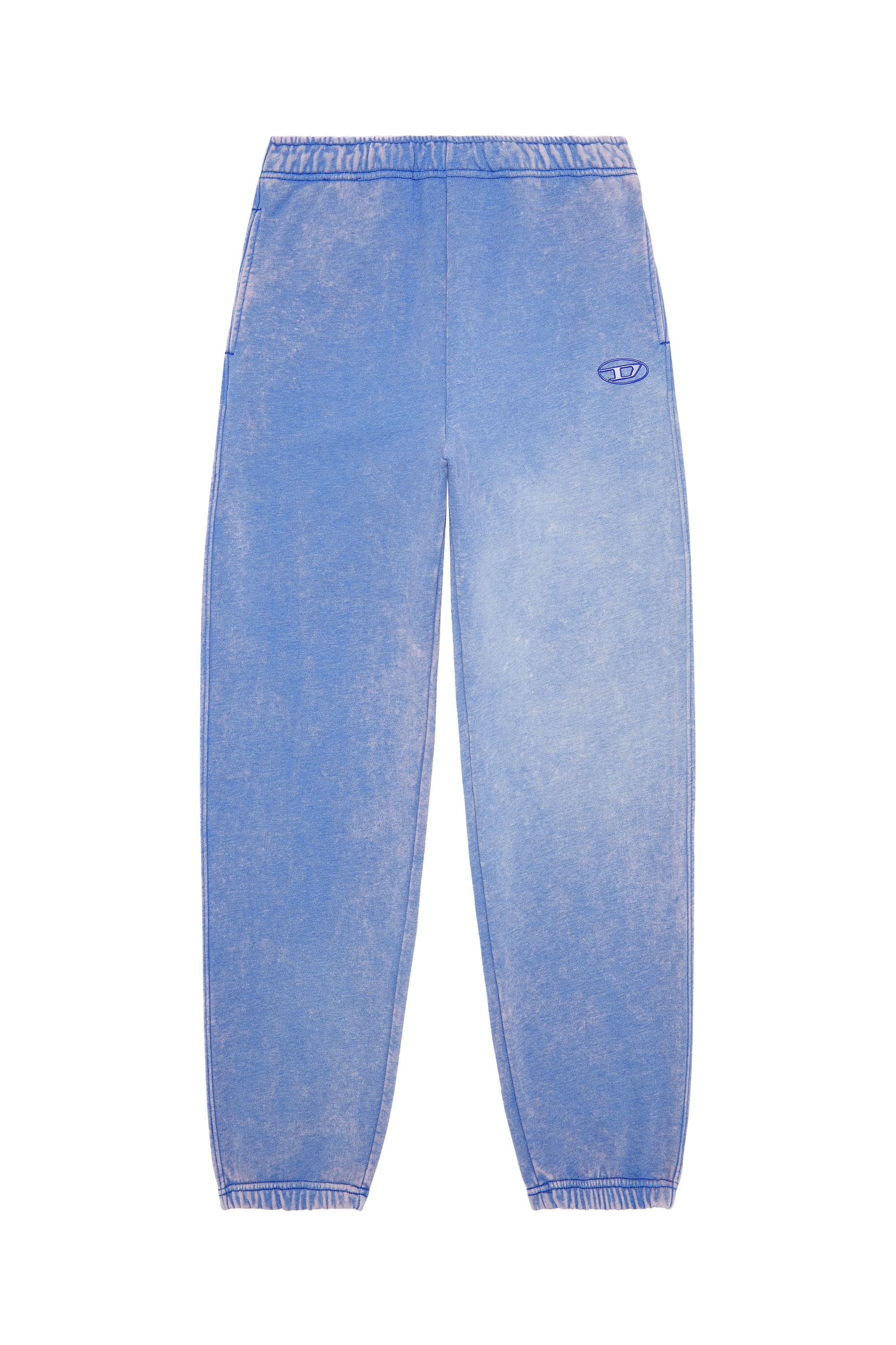 Diesel - P-MARKY, Man's Track pants with whitened treatment in Light Blue - 2