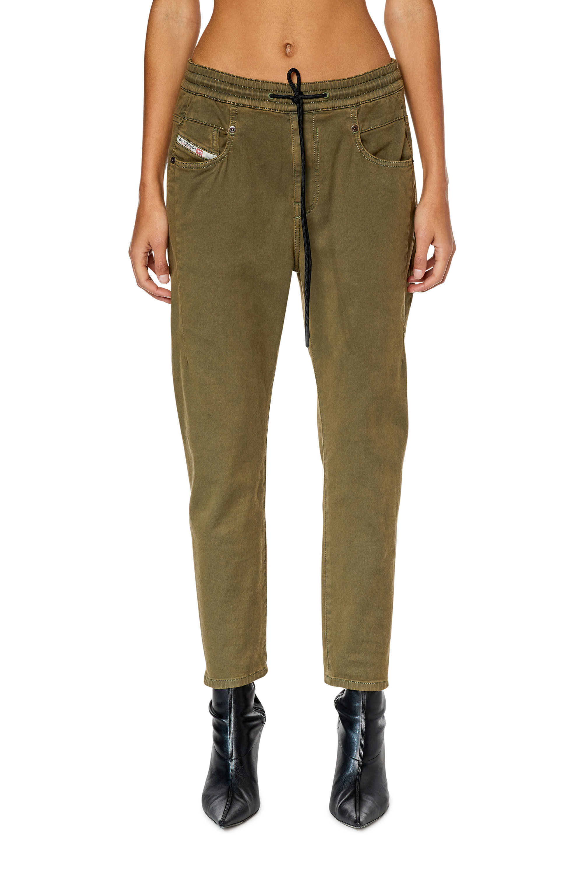 Diesel - Boyfriend Fayza JoggJeans® 068DY, Military Green - Image 3
