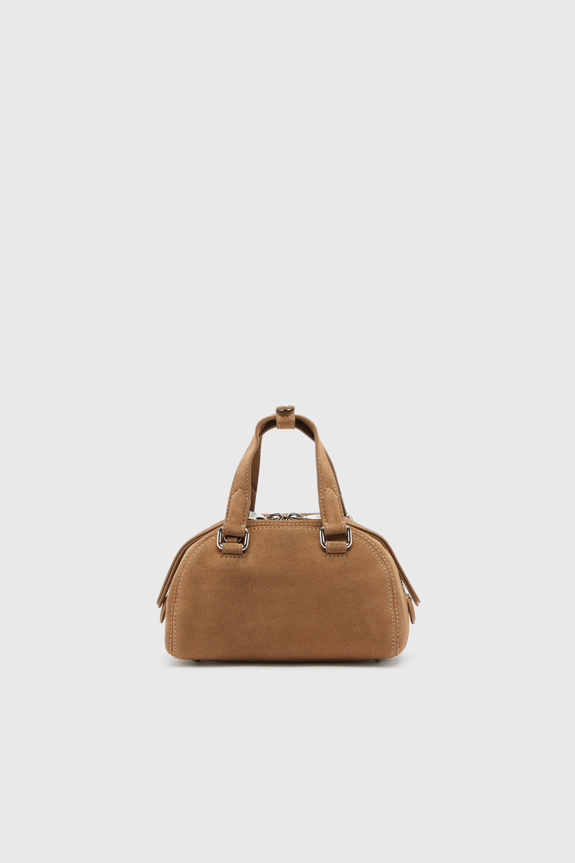 Diesel - 1DR DOME CROSSBODY, Unisex's 1DR Dome-Suede small bowling bag in Beige - 5
