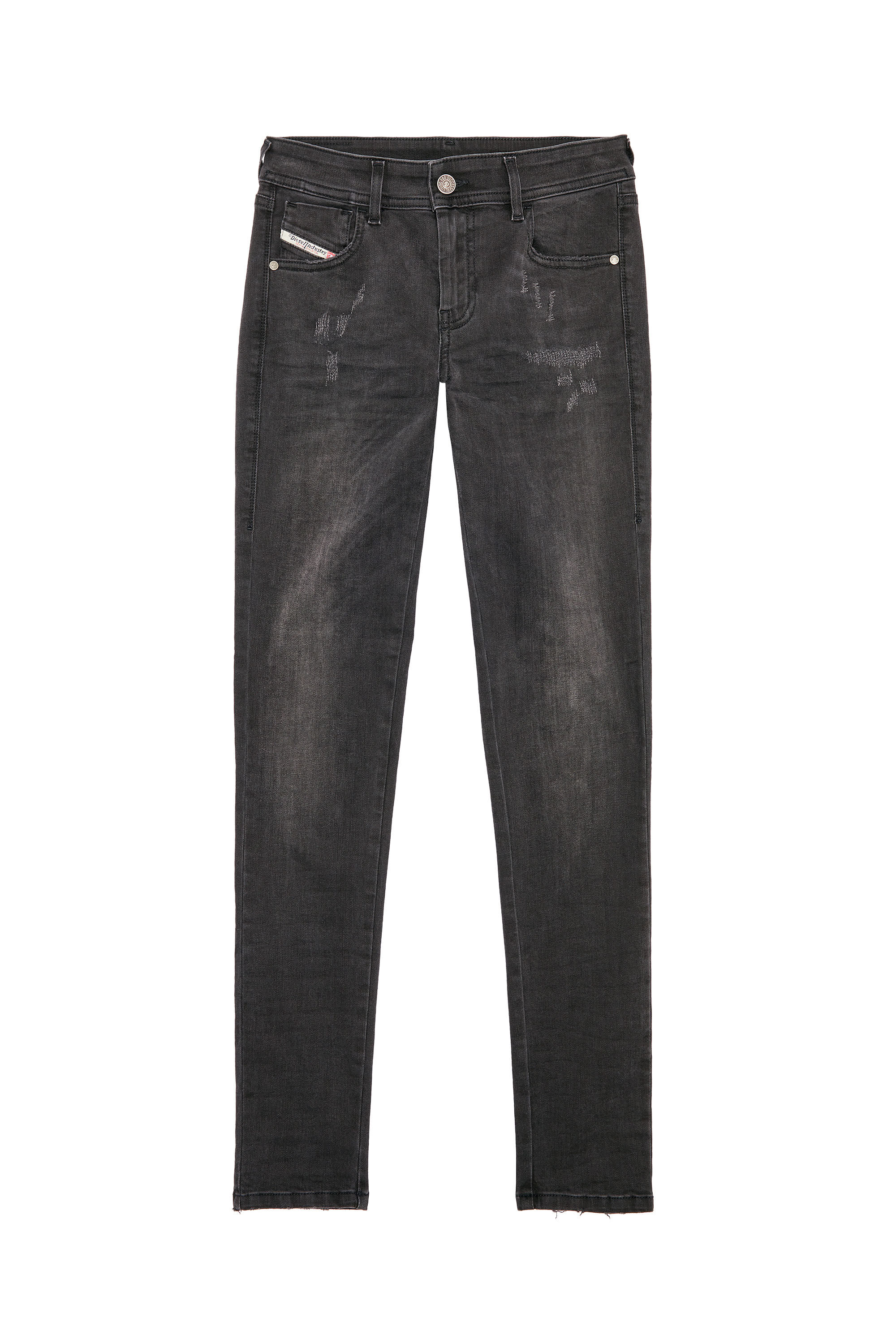 Diesel - 2018 Slandy low E69SB Super skinny Jeans, Black/Dark grey - Image 2